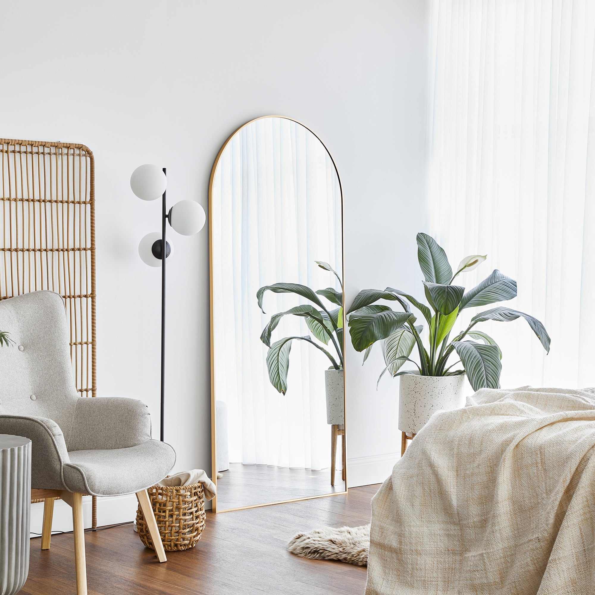 furniture, mirror, and home decor
