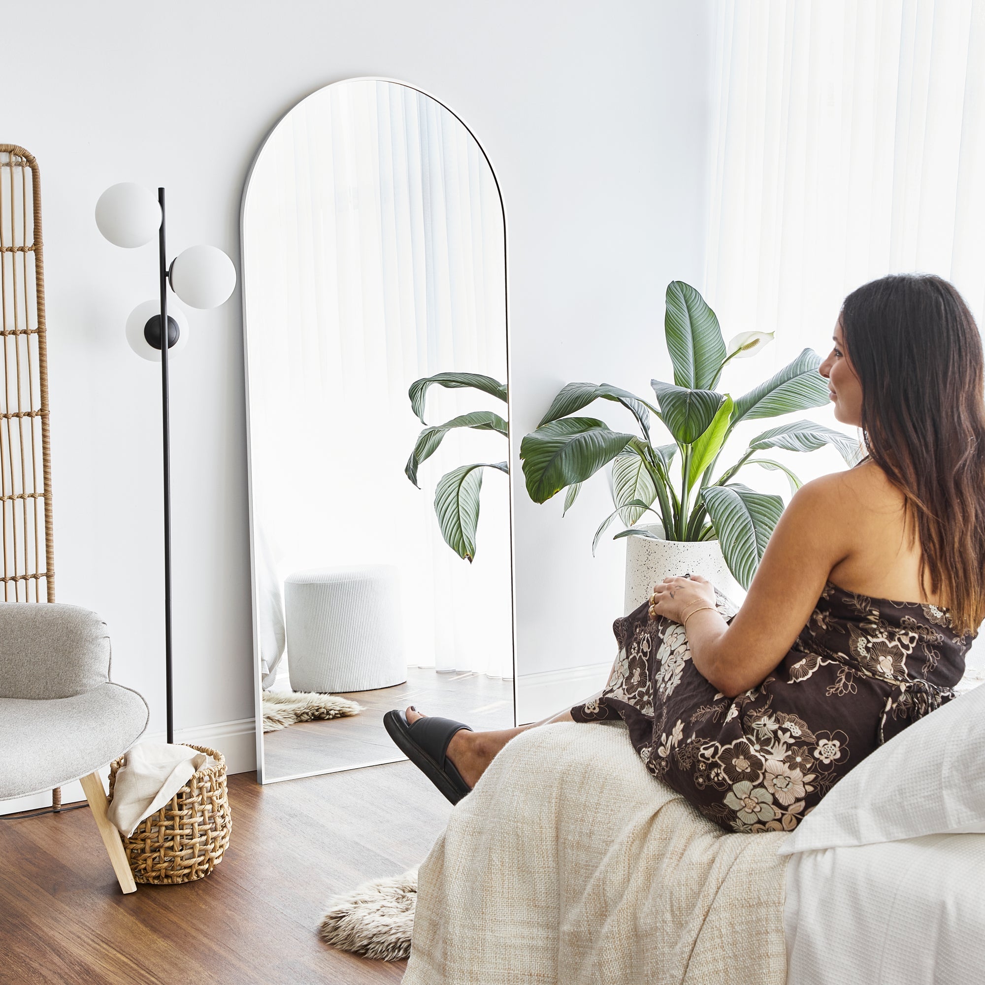 furniture, mirror, and home decor