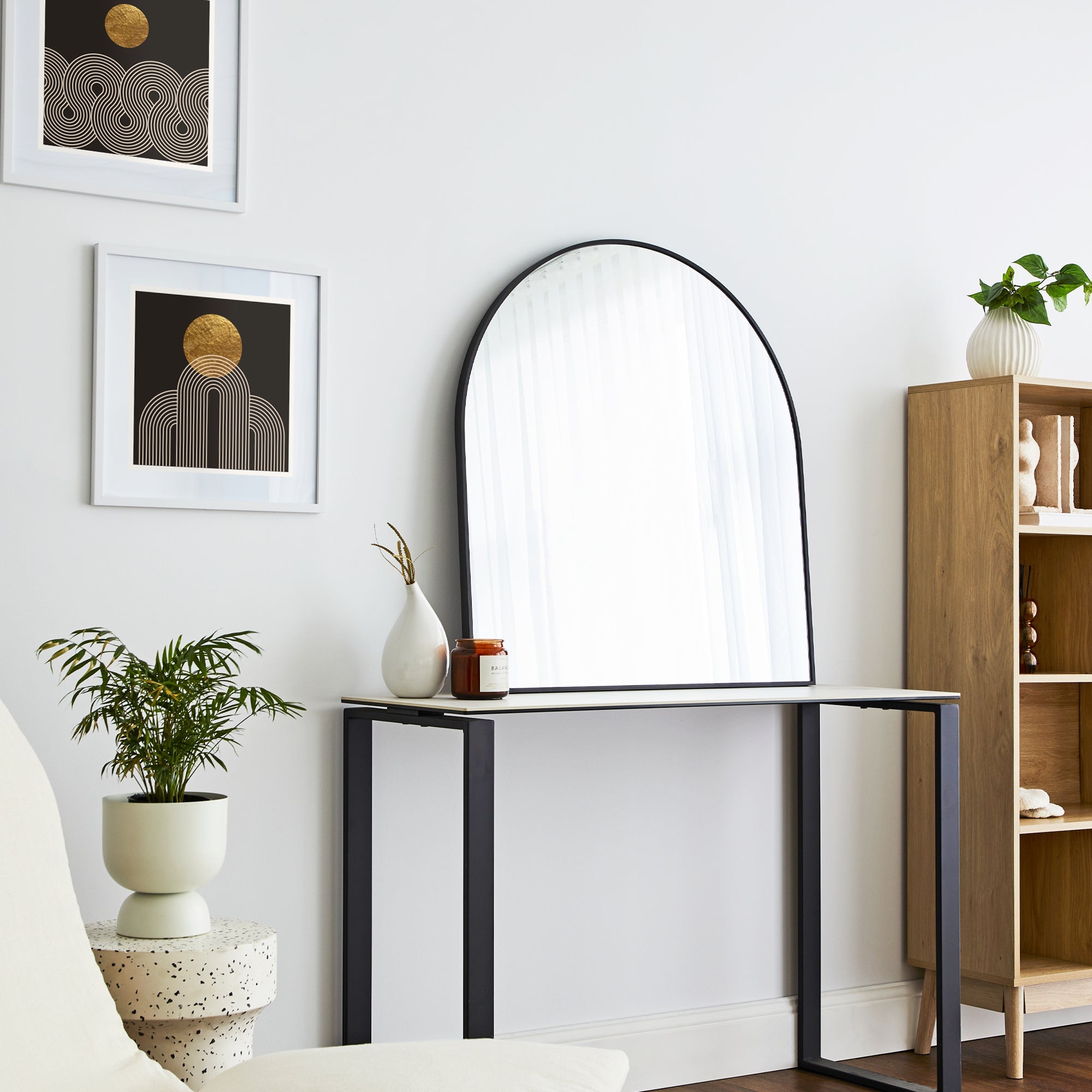furniture, mirror, and home decor