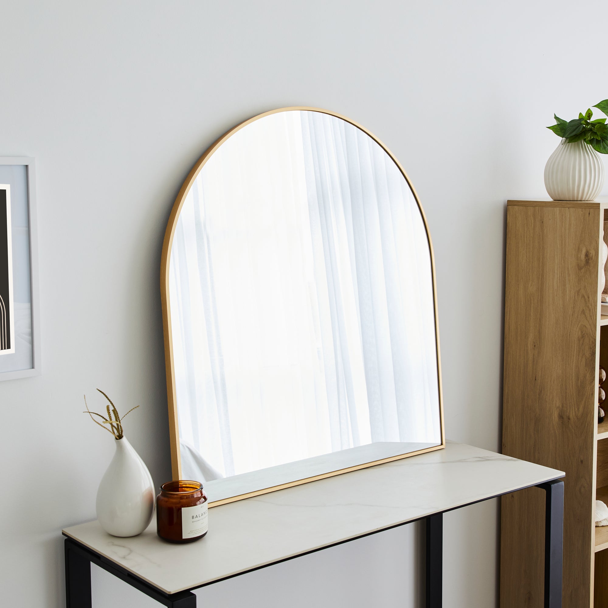furniture, mirror, and home decor