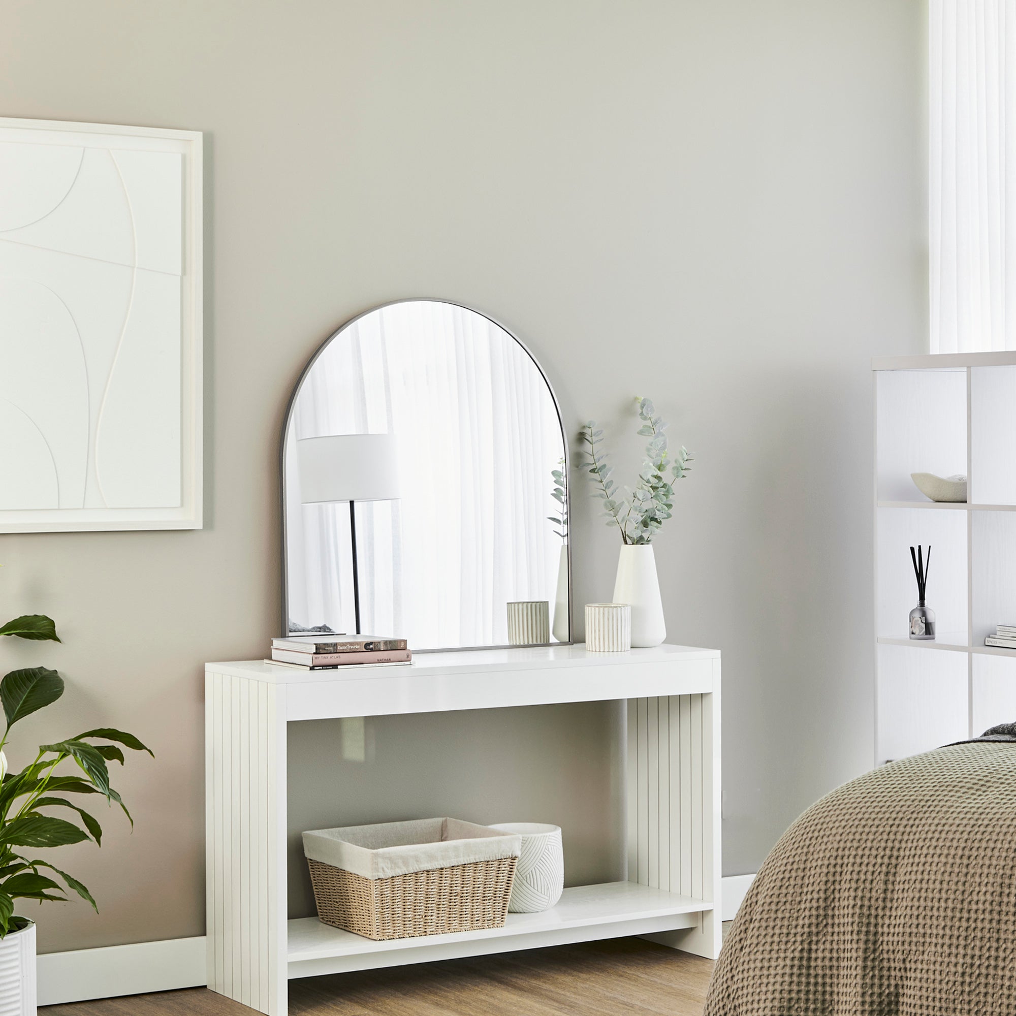 furniture, mirror, and home decor