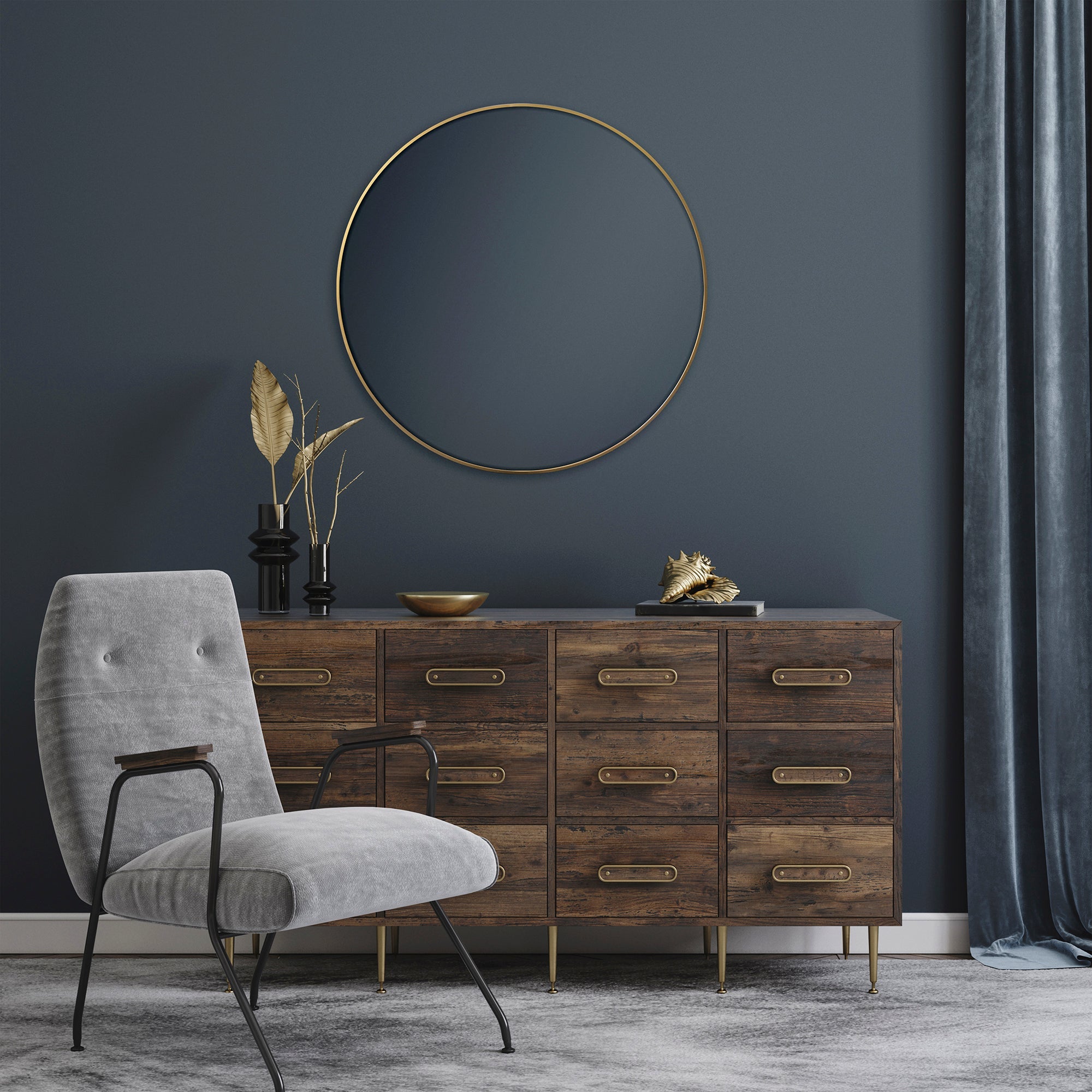furniture, mirror, and home decor