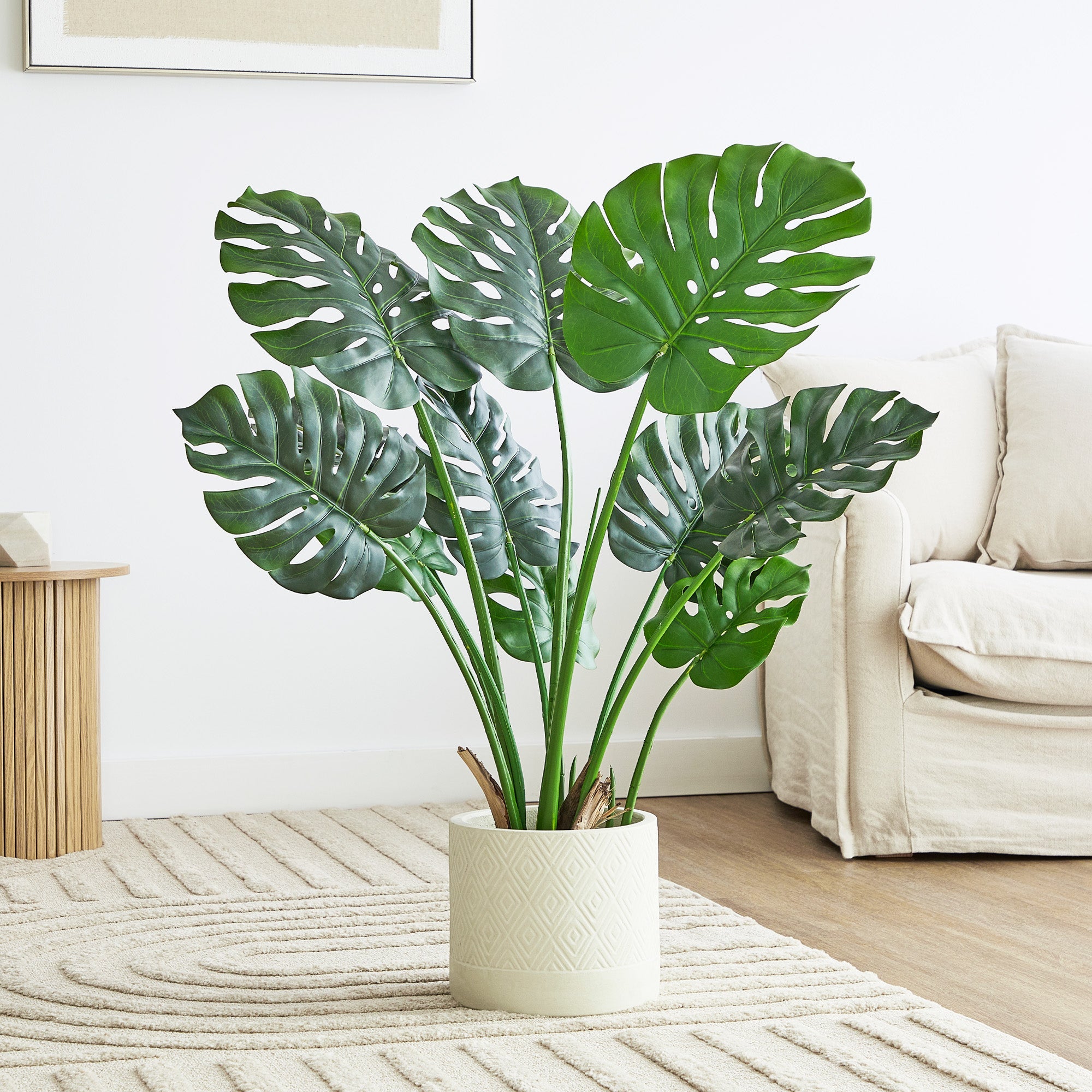 large artificial monstera plant 120cm Artificial Monstera Green