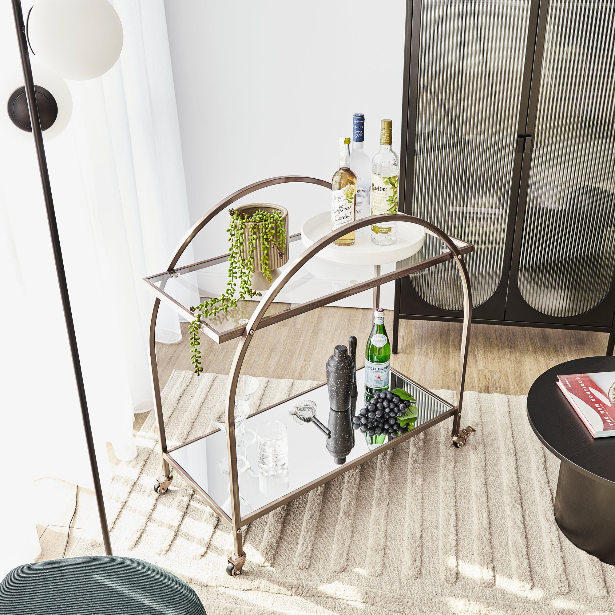 furniture, mirror, and home decor