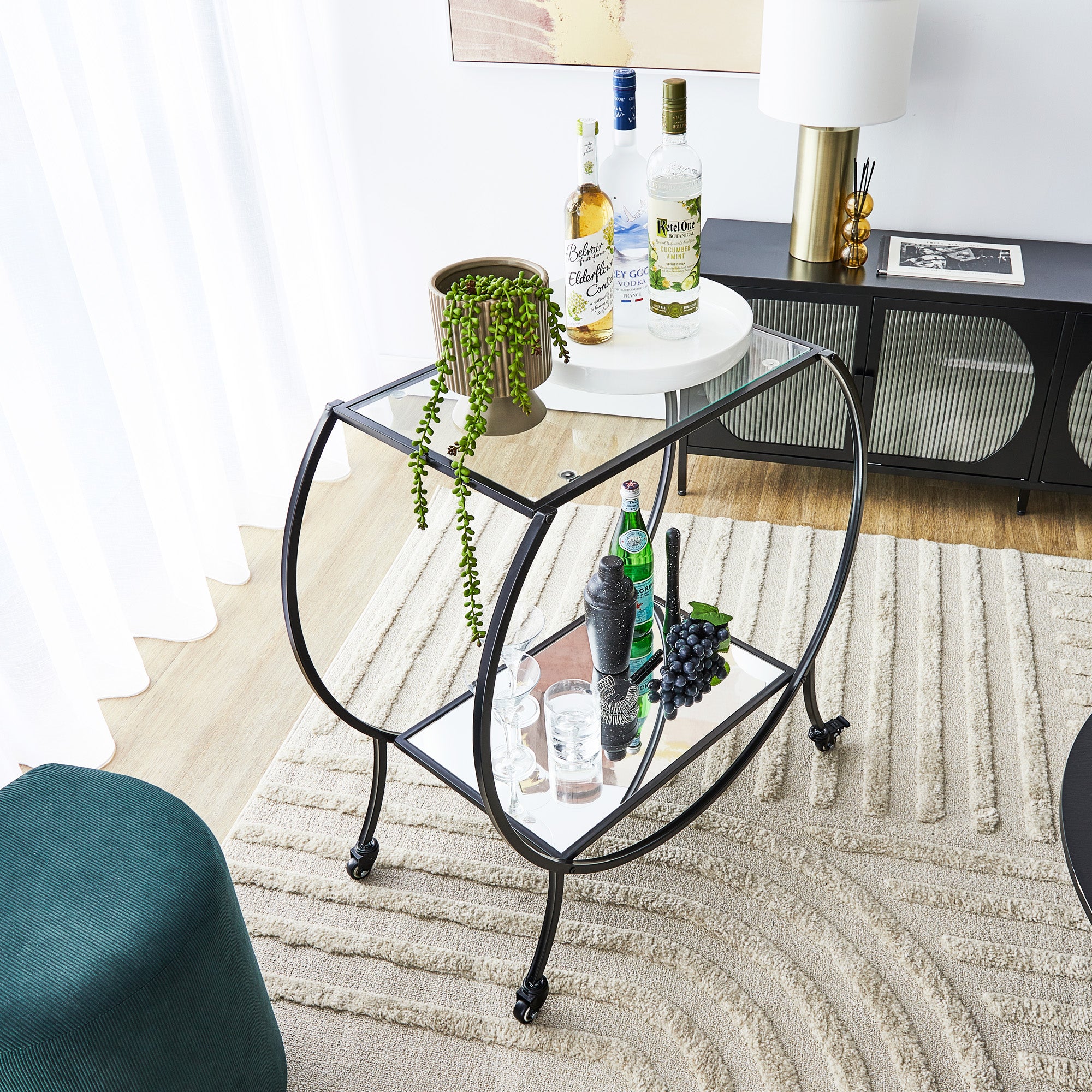 furniture, mirror, and home decor