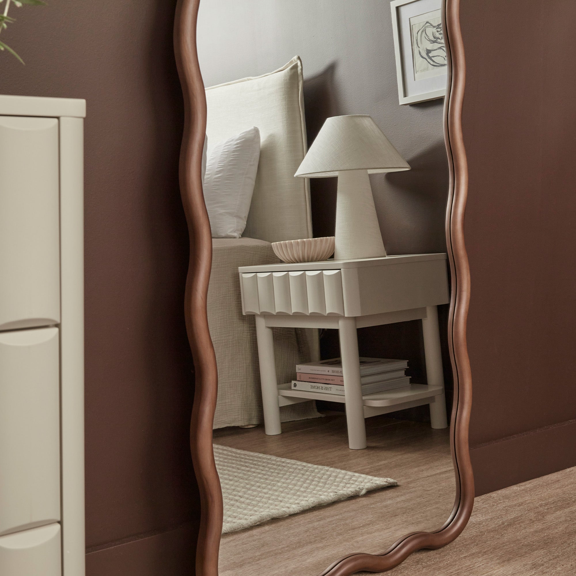 furniture, mirror, and home decor