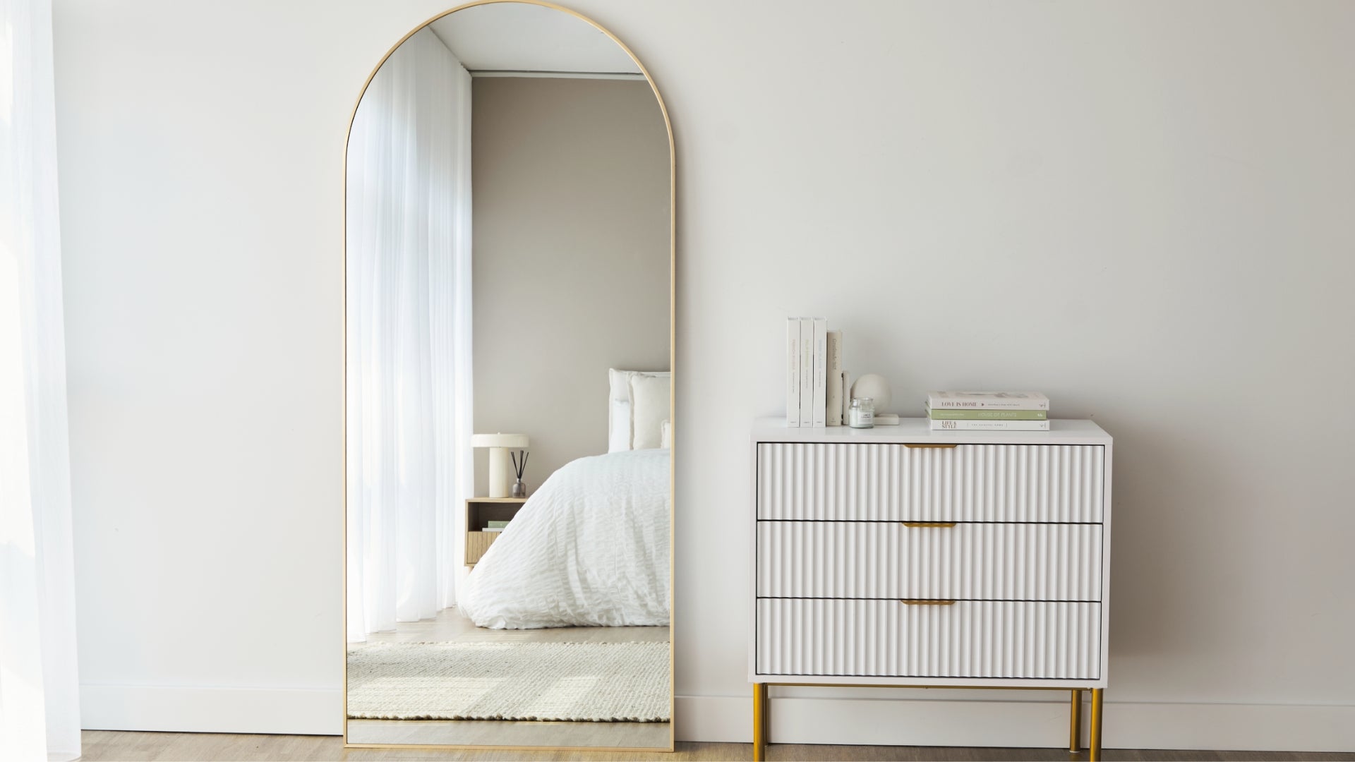 furniture, mirror, and home decor