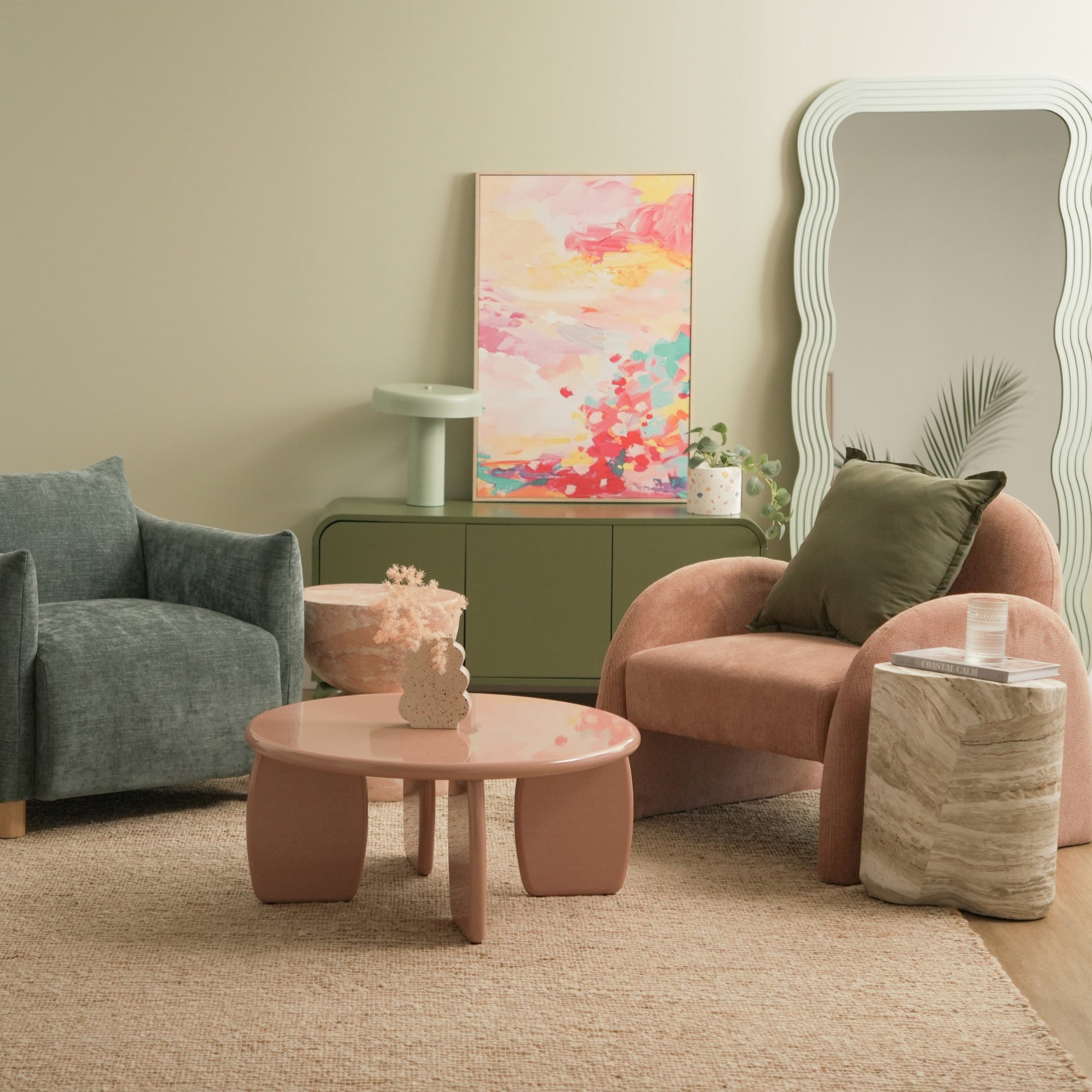 furniture, mirror, and home decor