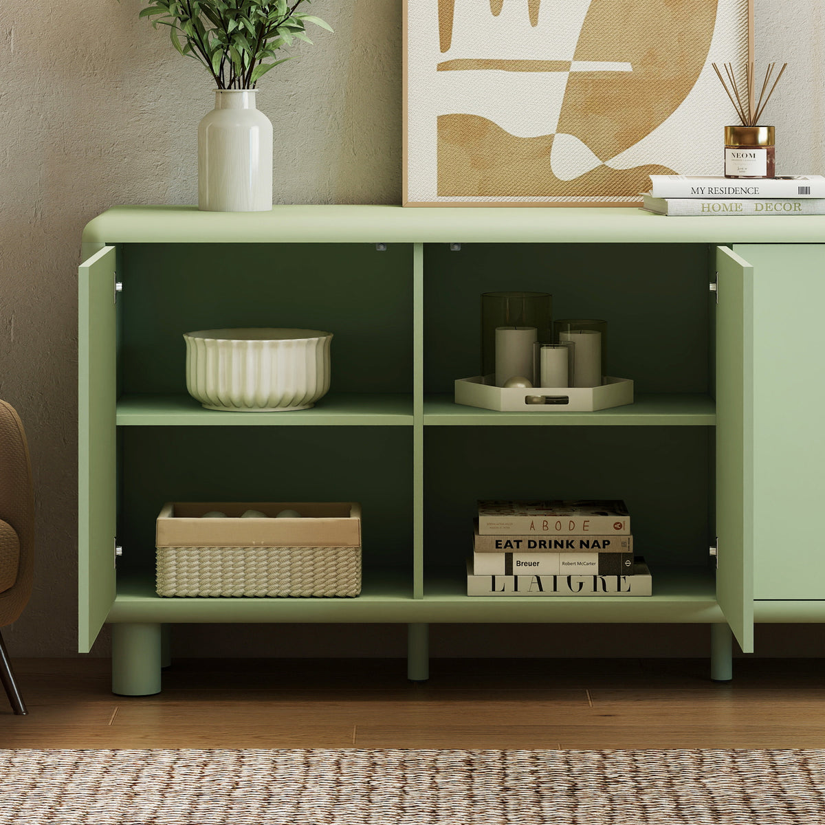 furniture, mirror, and home decor