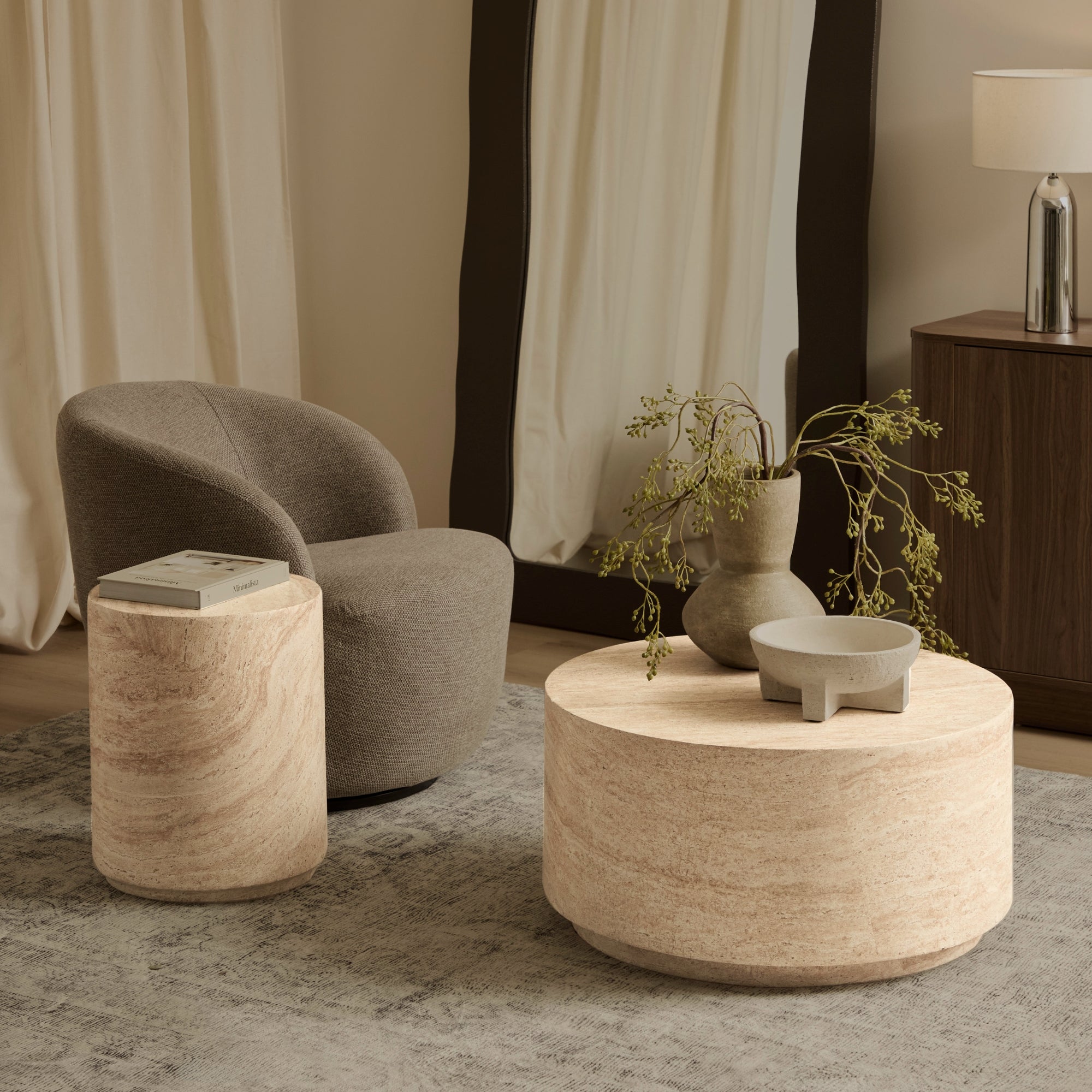 furniture, mirror, and home decor