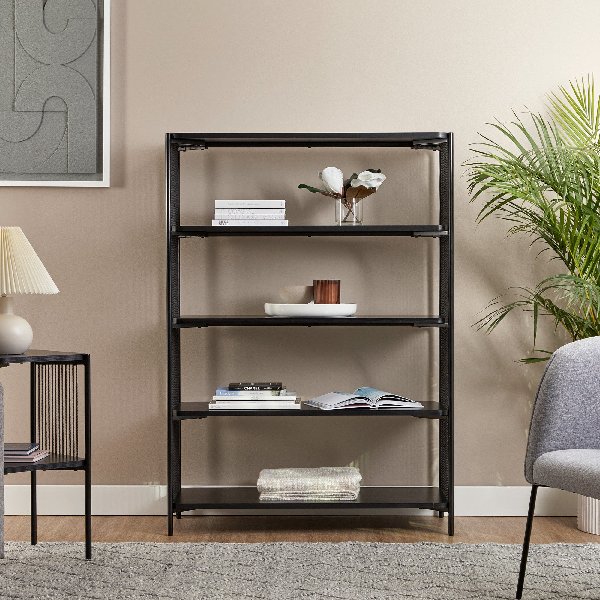 Marina 100cm Bookshelf Black