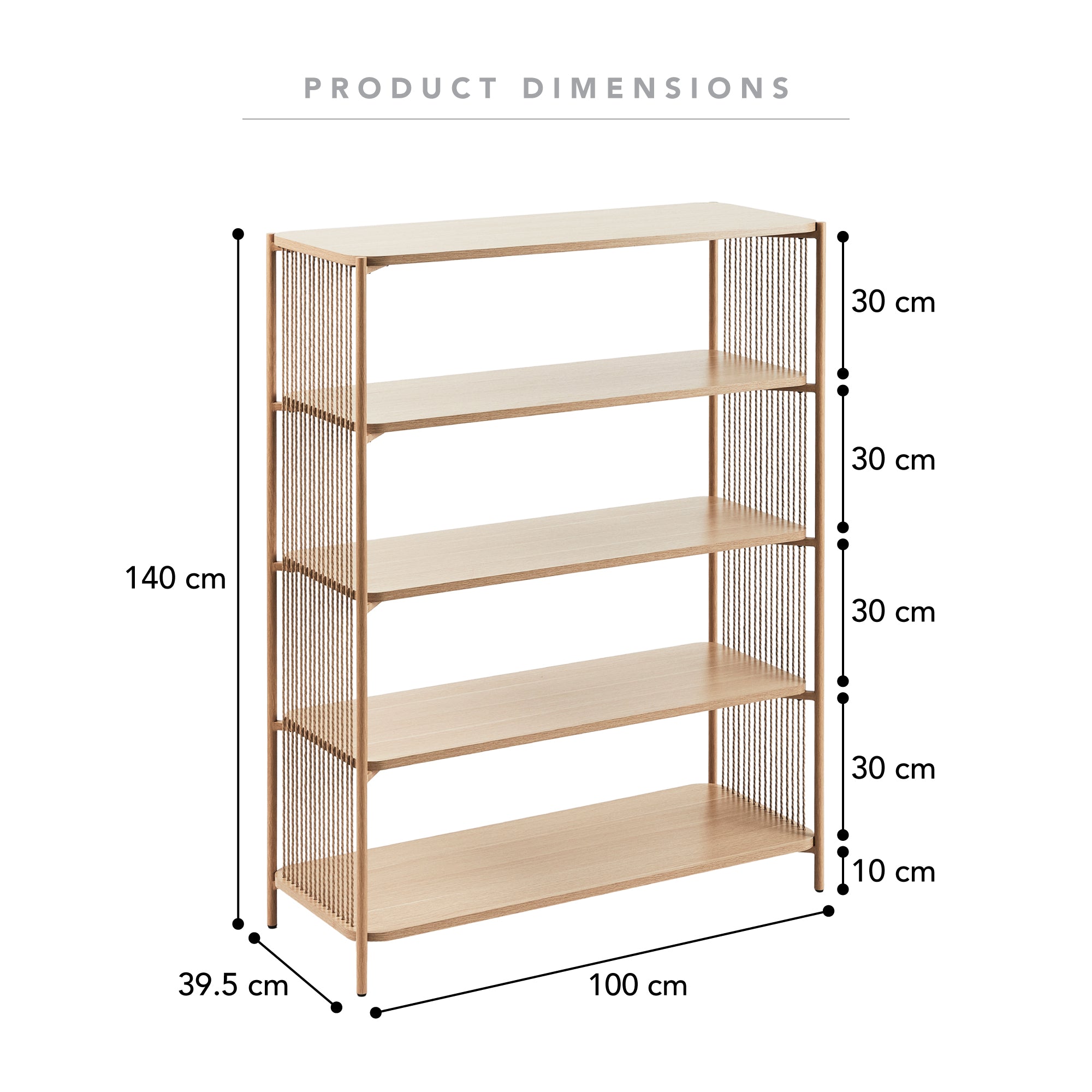 Marina 100cm Bookshelf