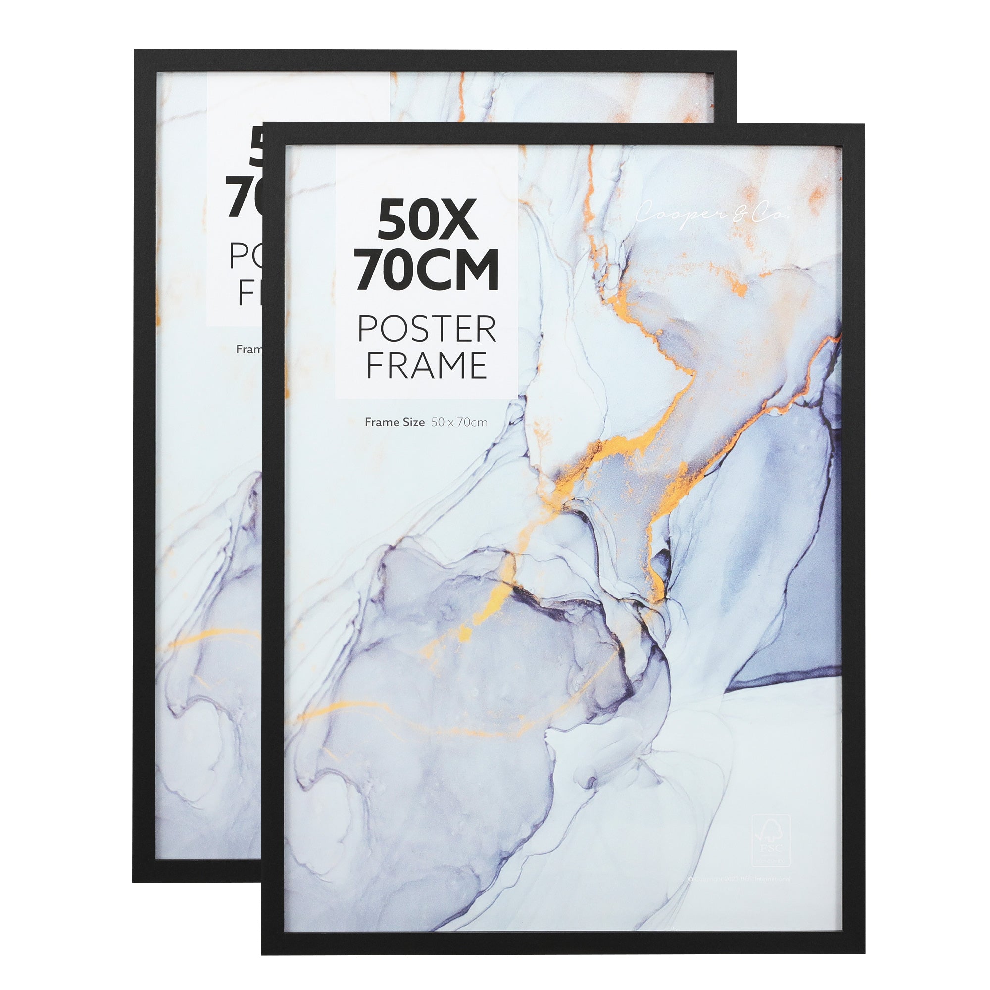 Set Of 2 50X70Cm Poster Photo Frames