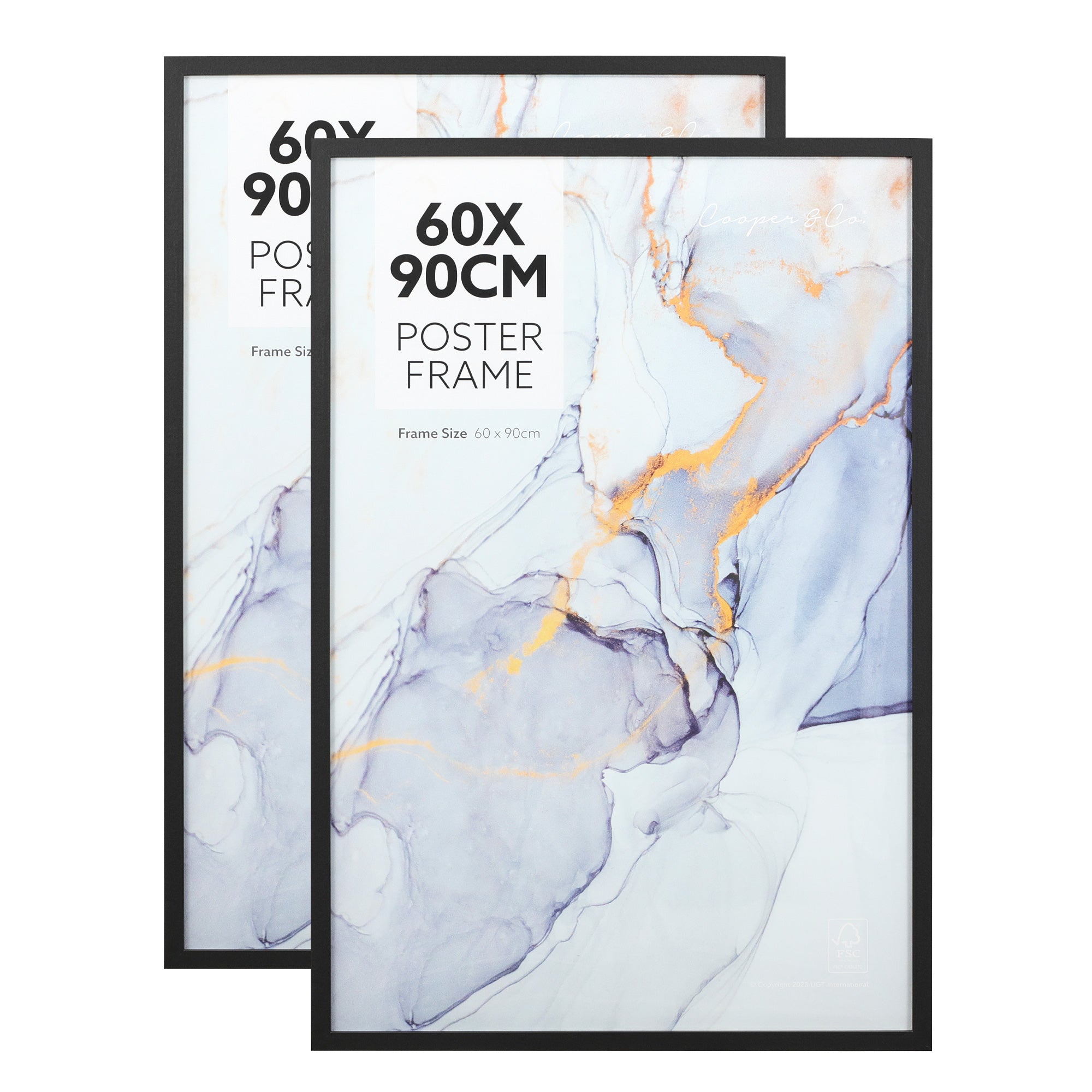 Set Of 2 60X90Cm Poster Photo Frames