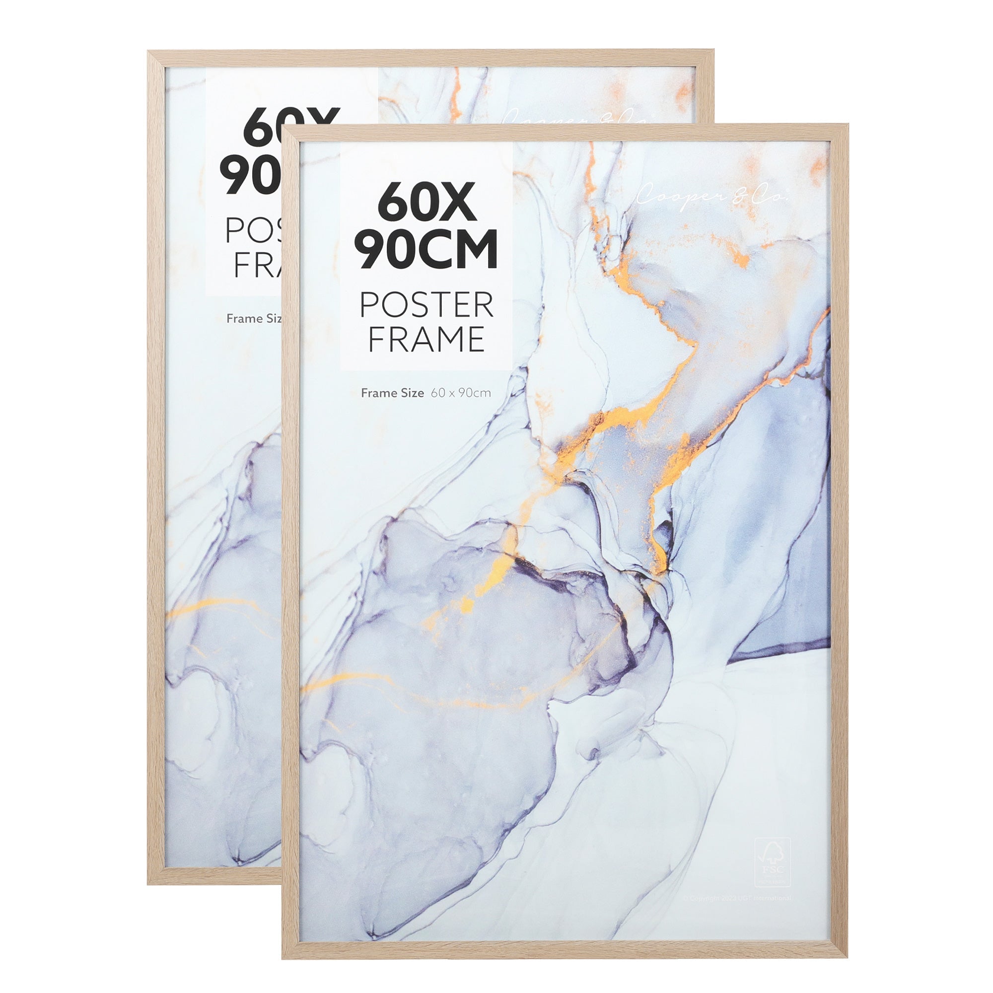 Set Of 2 60X90Cm Poster Photo Frames