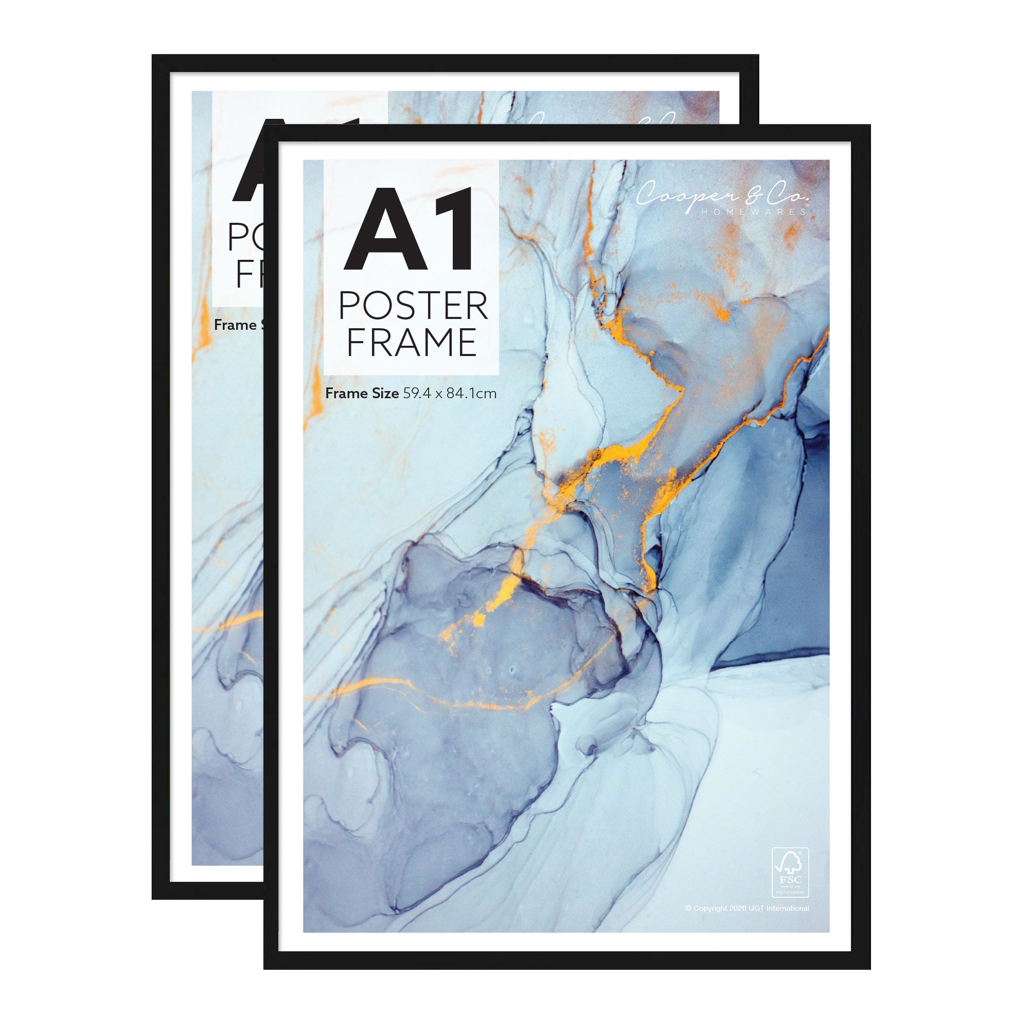 Set of 2 A1 Poster Photo Frames