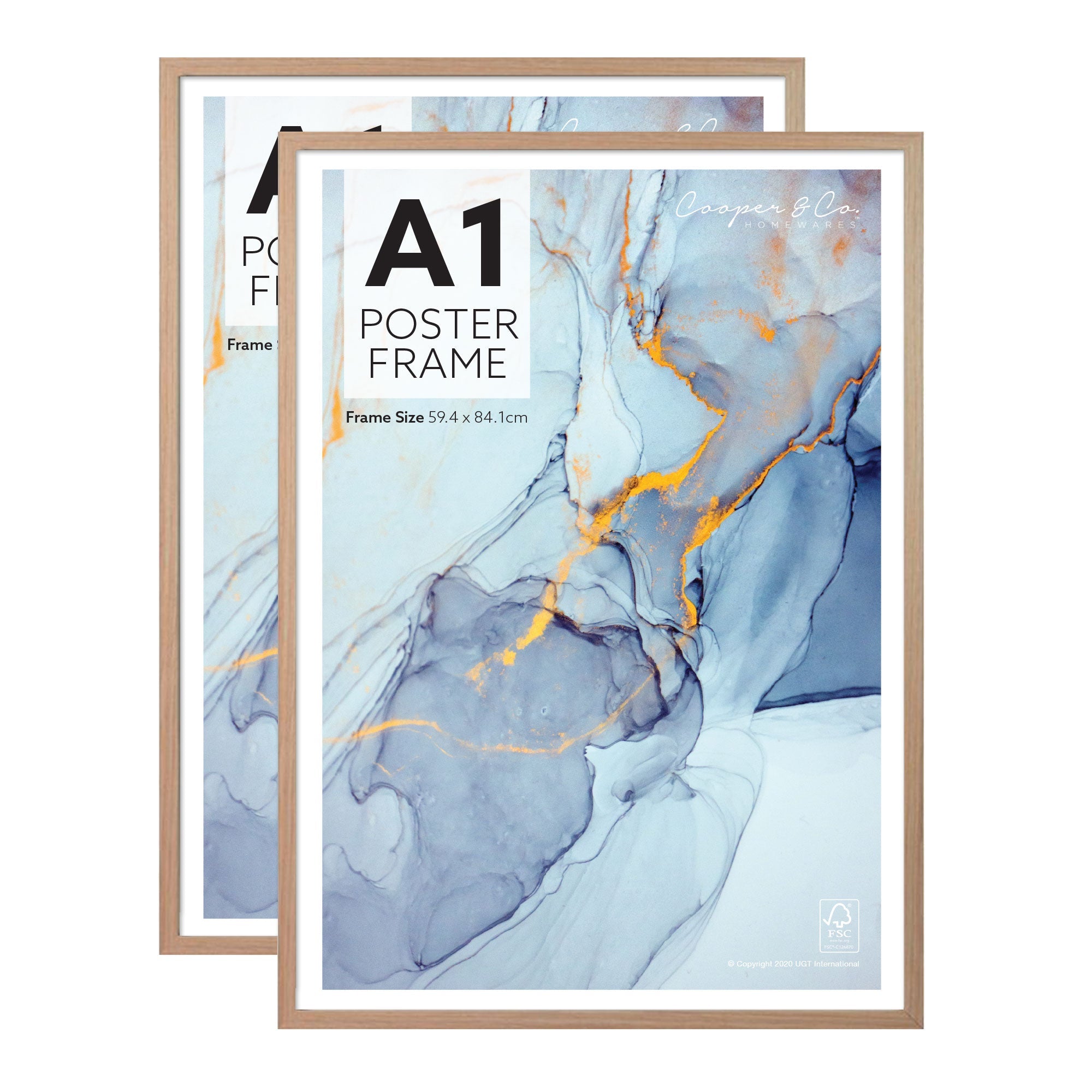 Set Of 2 A1 Poster Photo Frames