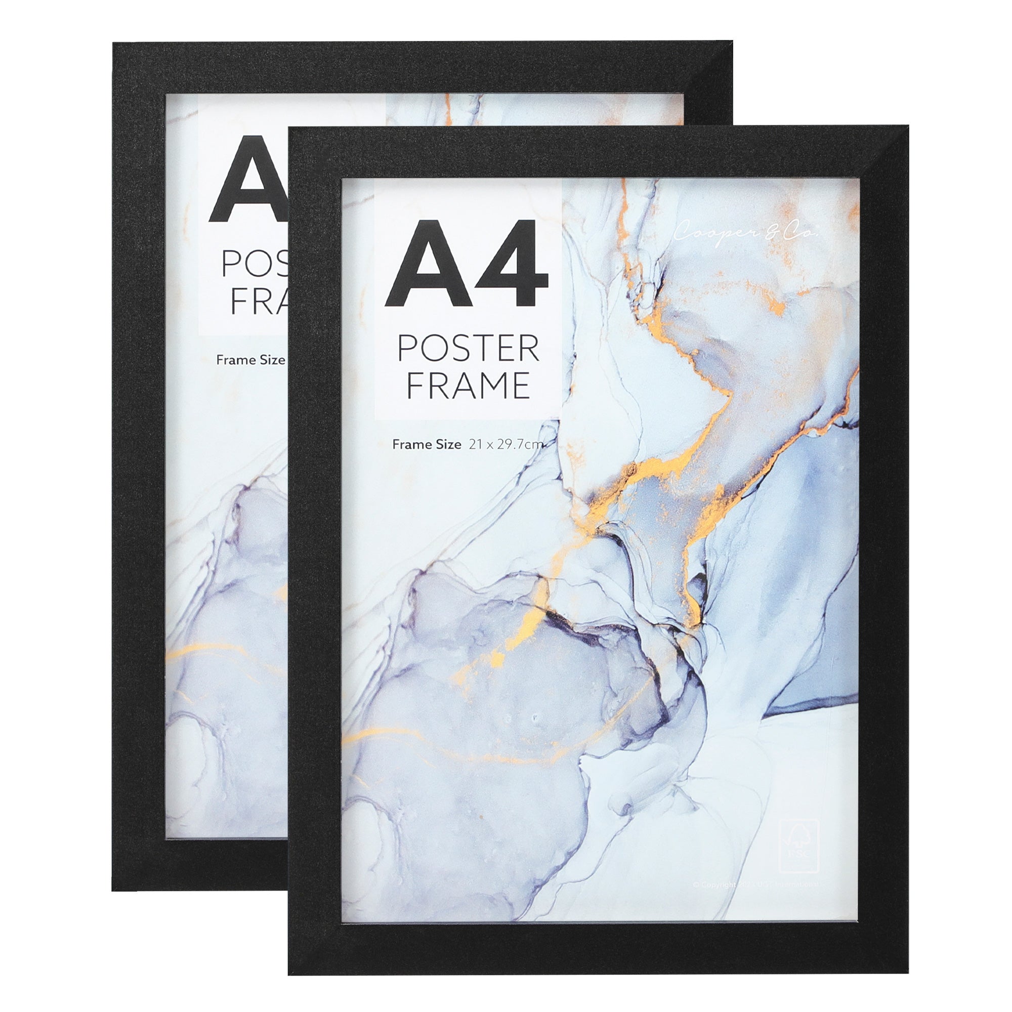 Set Of 2 A4 Poster Photo Frames