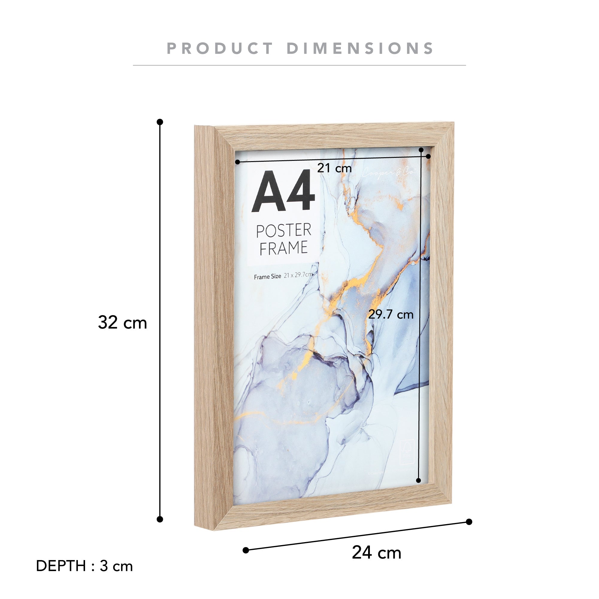 Set Of 2 A4 Poster Photo Frames