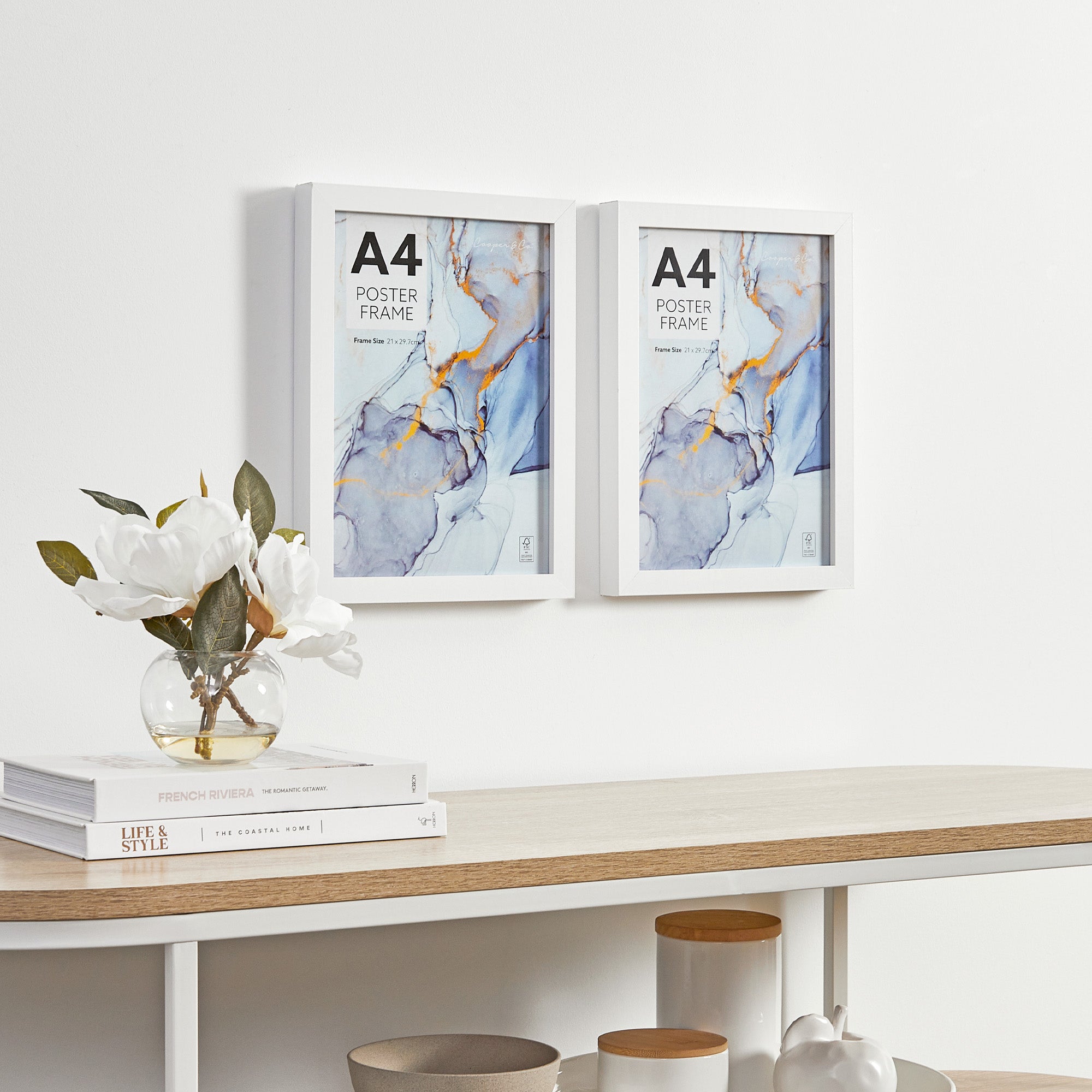 Set of 2 A4 Poster Photo Frames