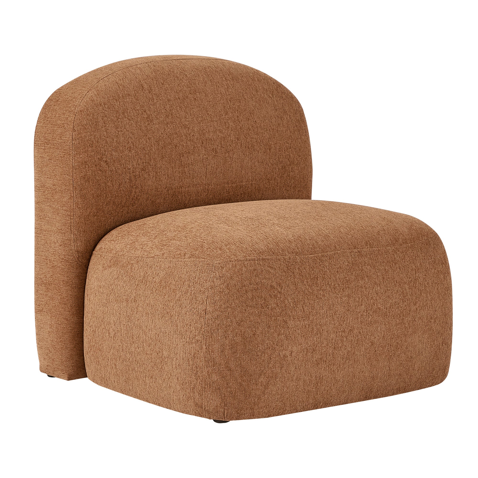 Luca Block Accent Chair Pumpkin