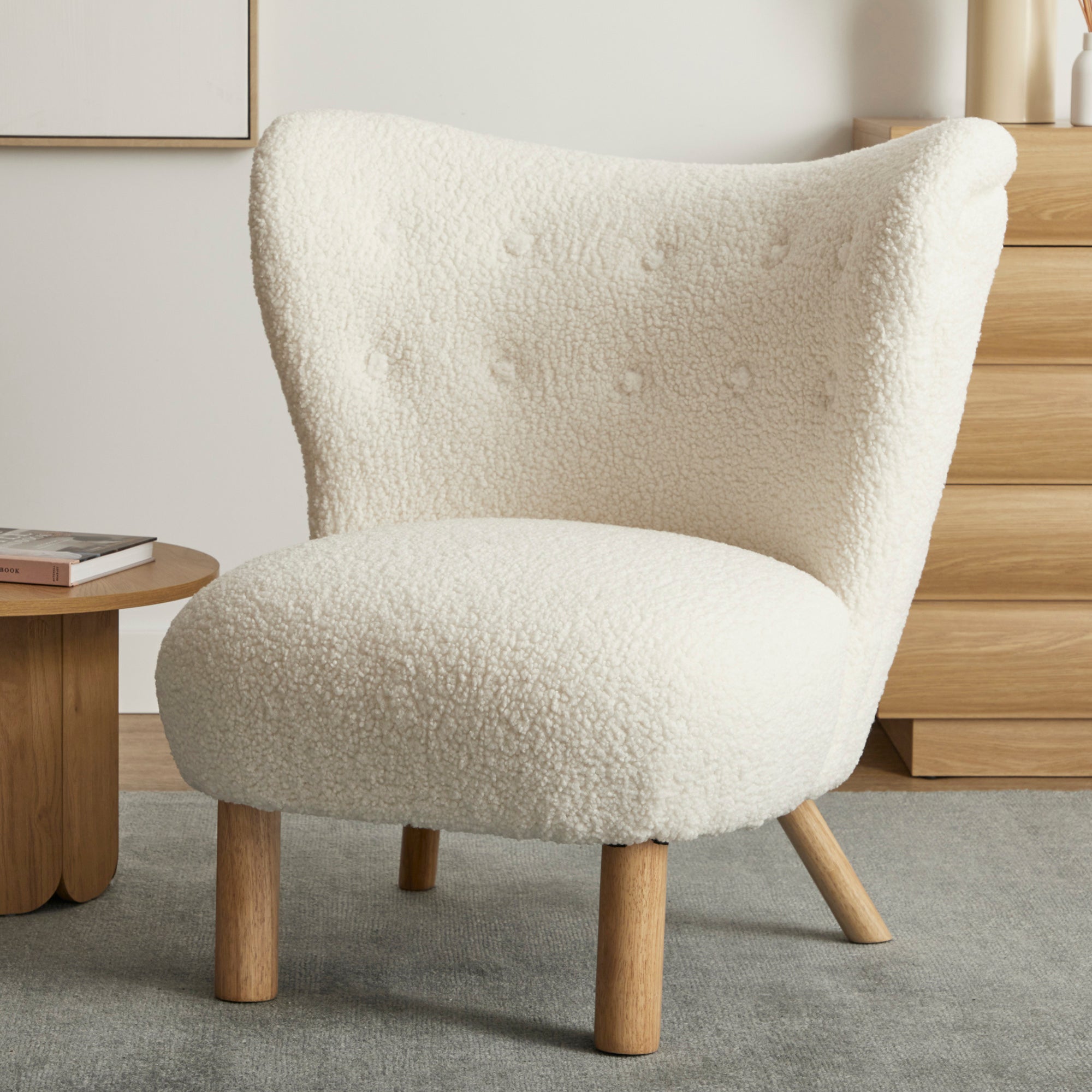 Teddy Accent Chair Cream