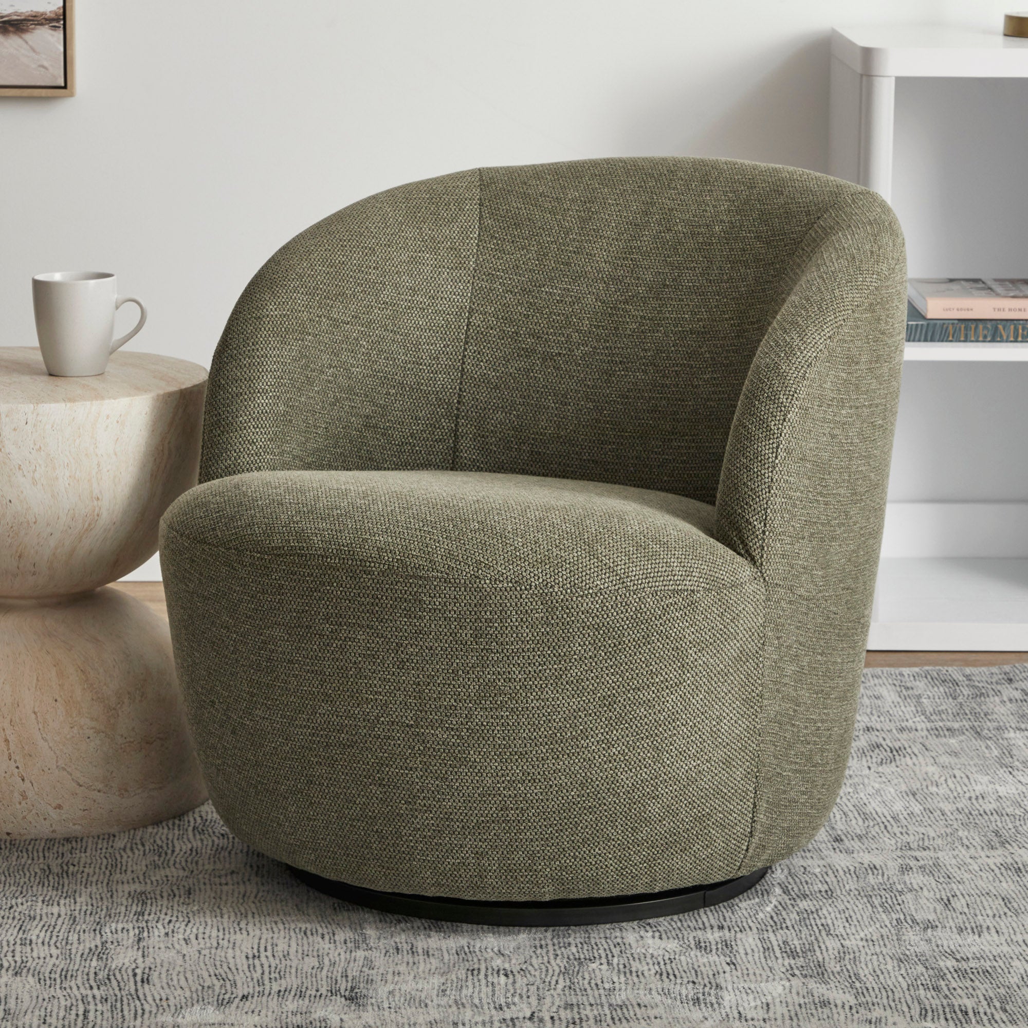 Sadie Swivel Armchair Green