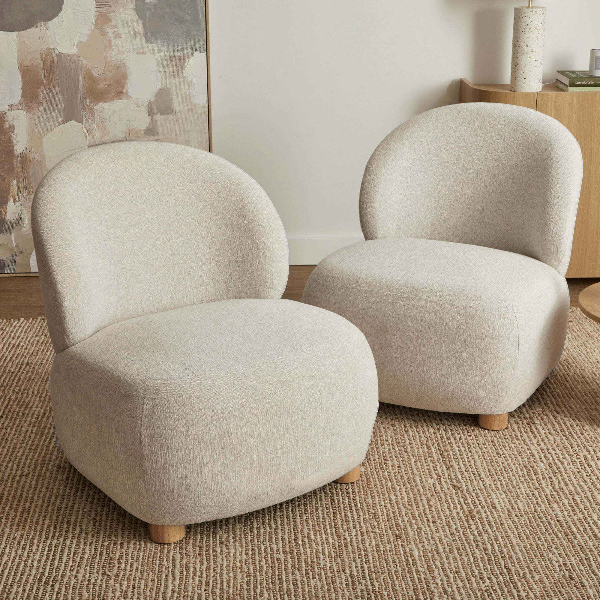 Wynn Accent Chair Cream (Set of 2)