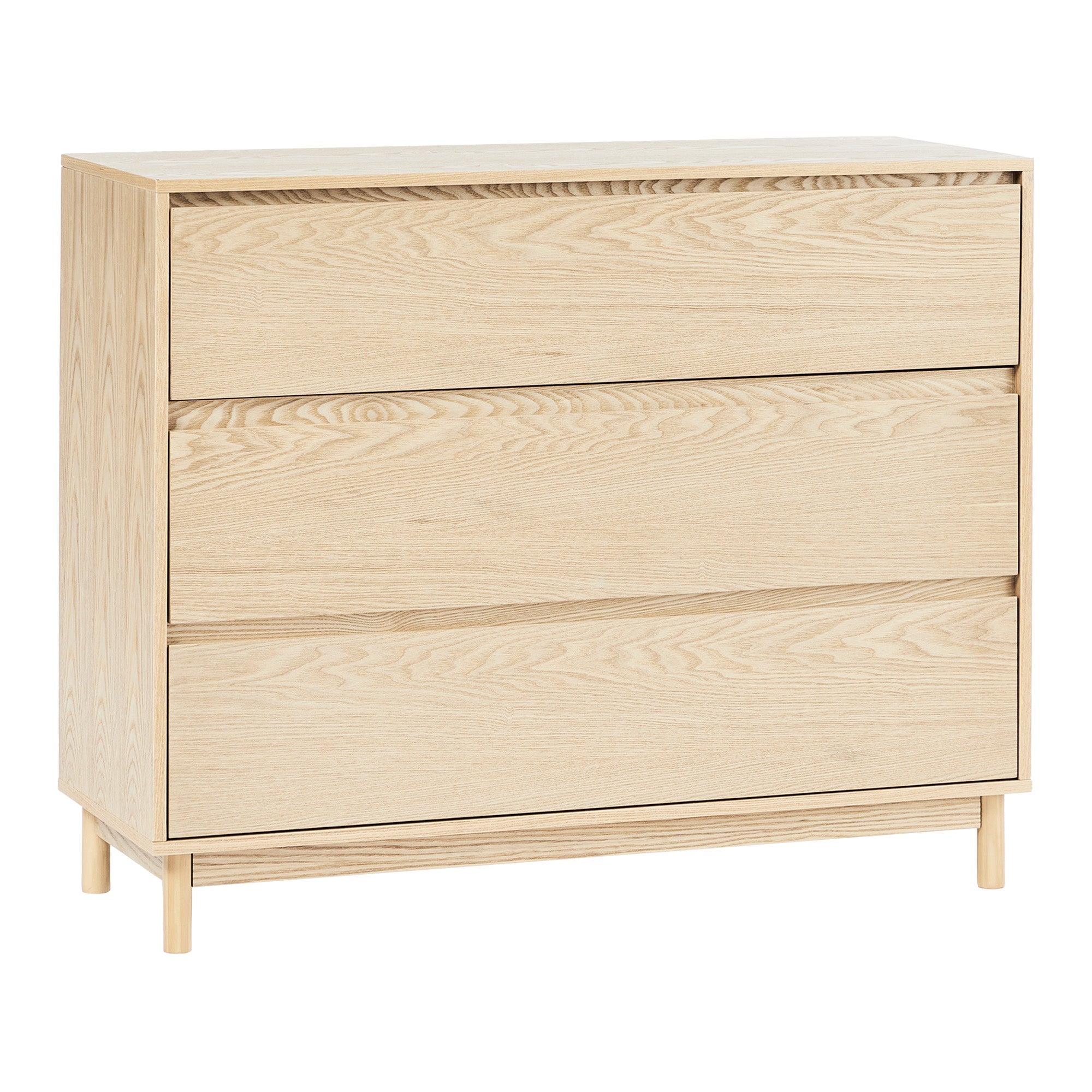 Emerson 110Cm Chest Of 3 Drawers Natural