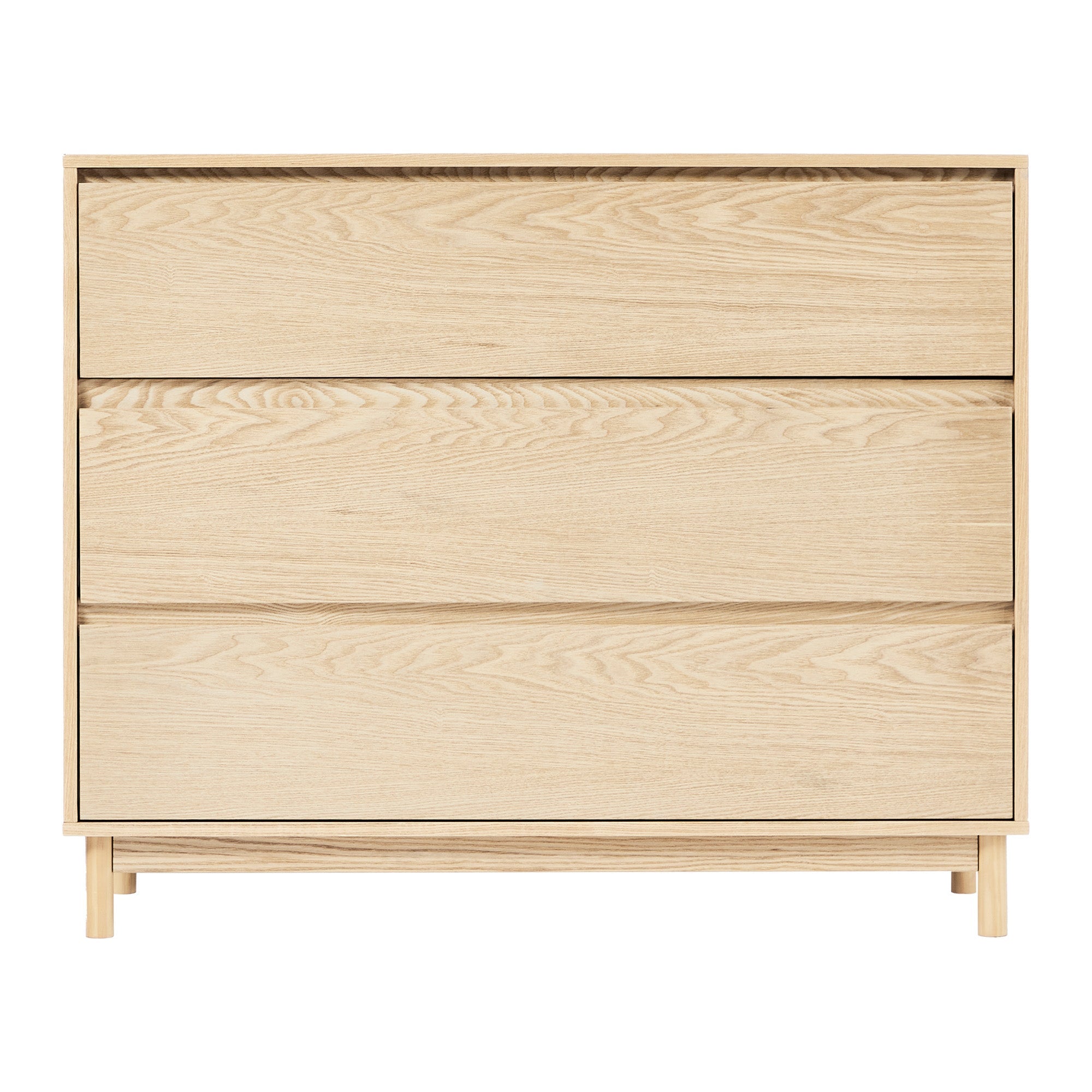 Emerson 110Cm Chest Of 3 Drawers Natural