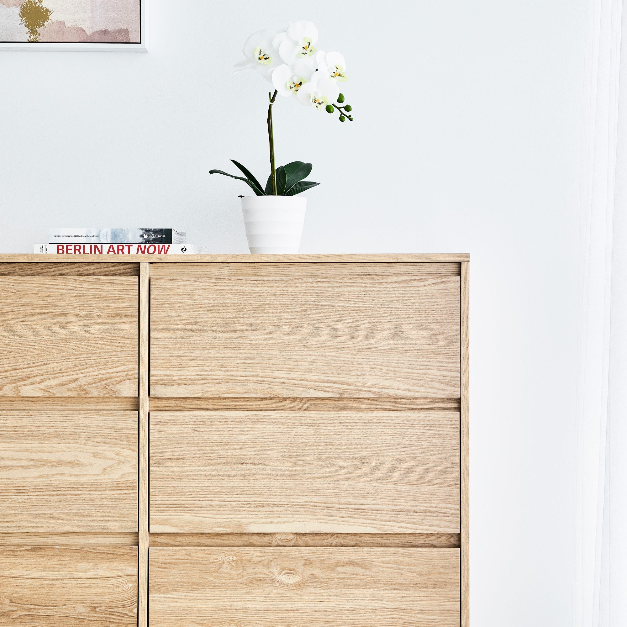 Emerson 120Cm Chest Of 6 Drawers Natural