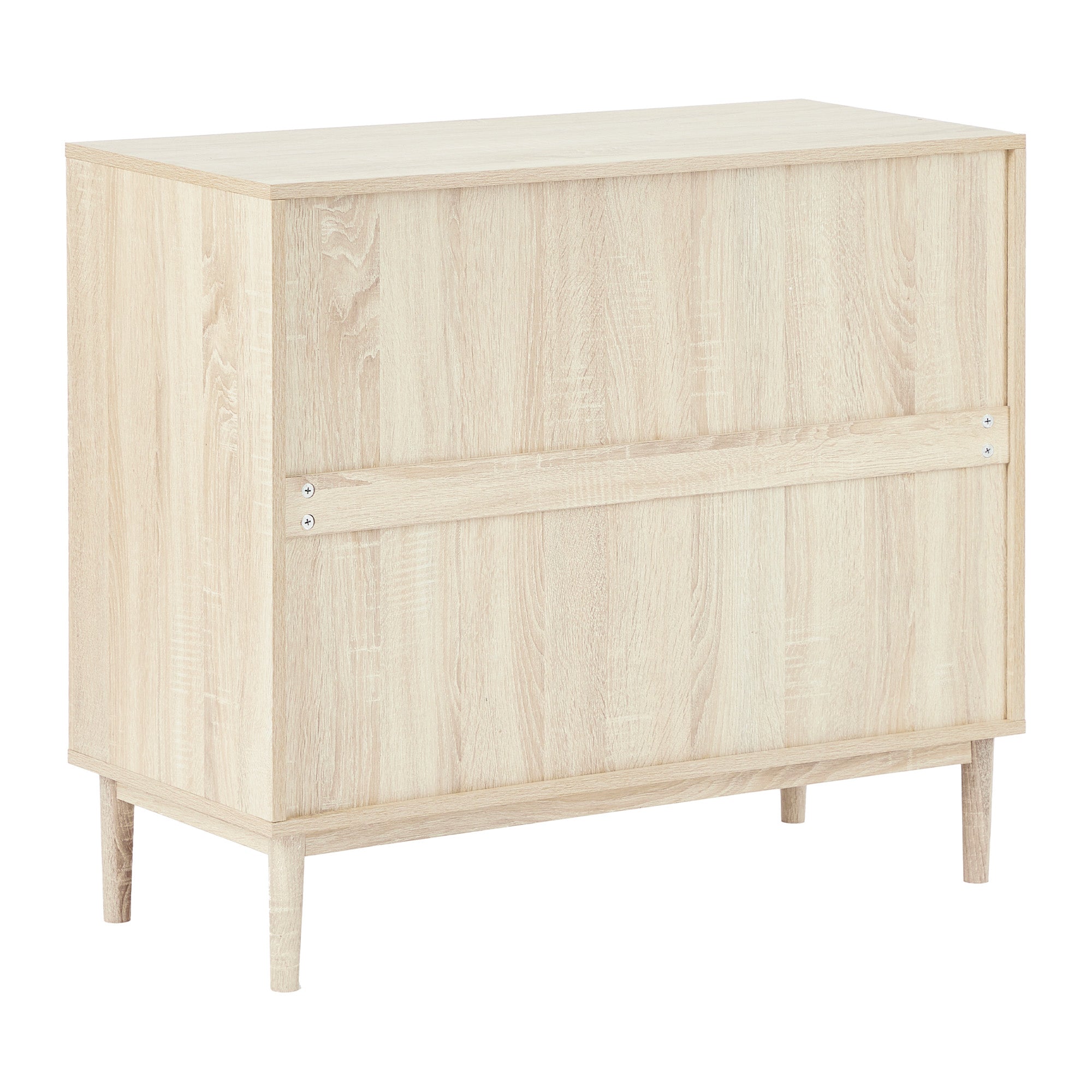 Oahu 90Cm Rattan Chest Of 3 Drawers Natural