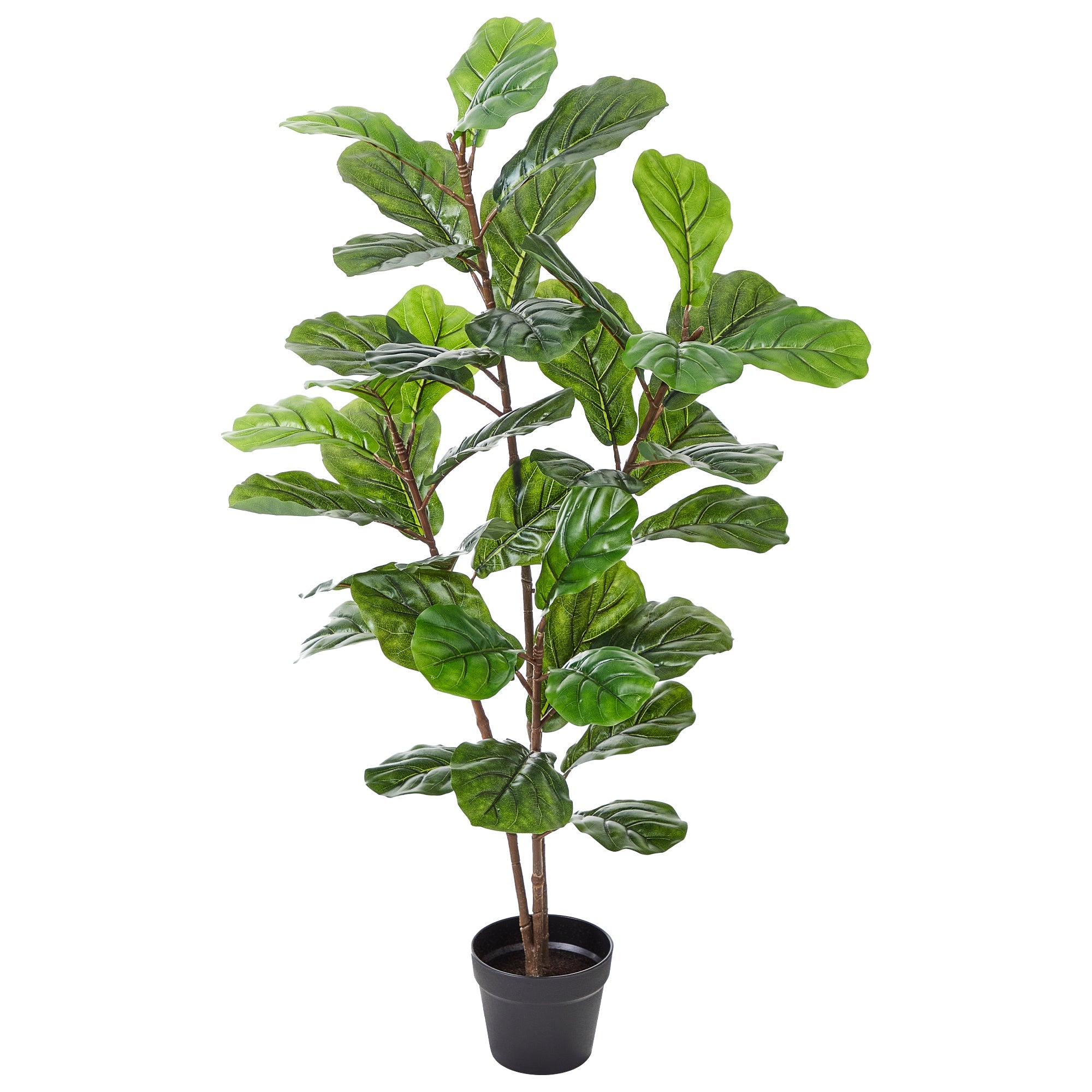 Artificial Fiddle Leaf 120Cm Home Decor Faux Plant In Pot Indoor Plants