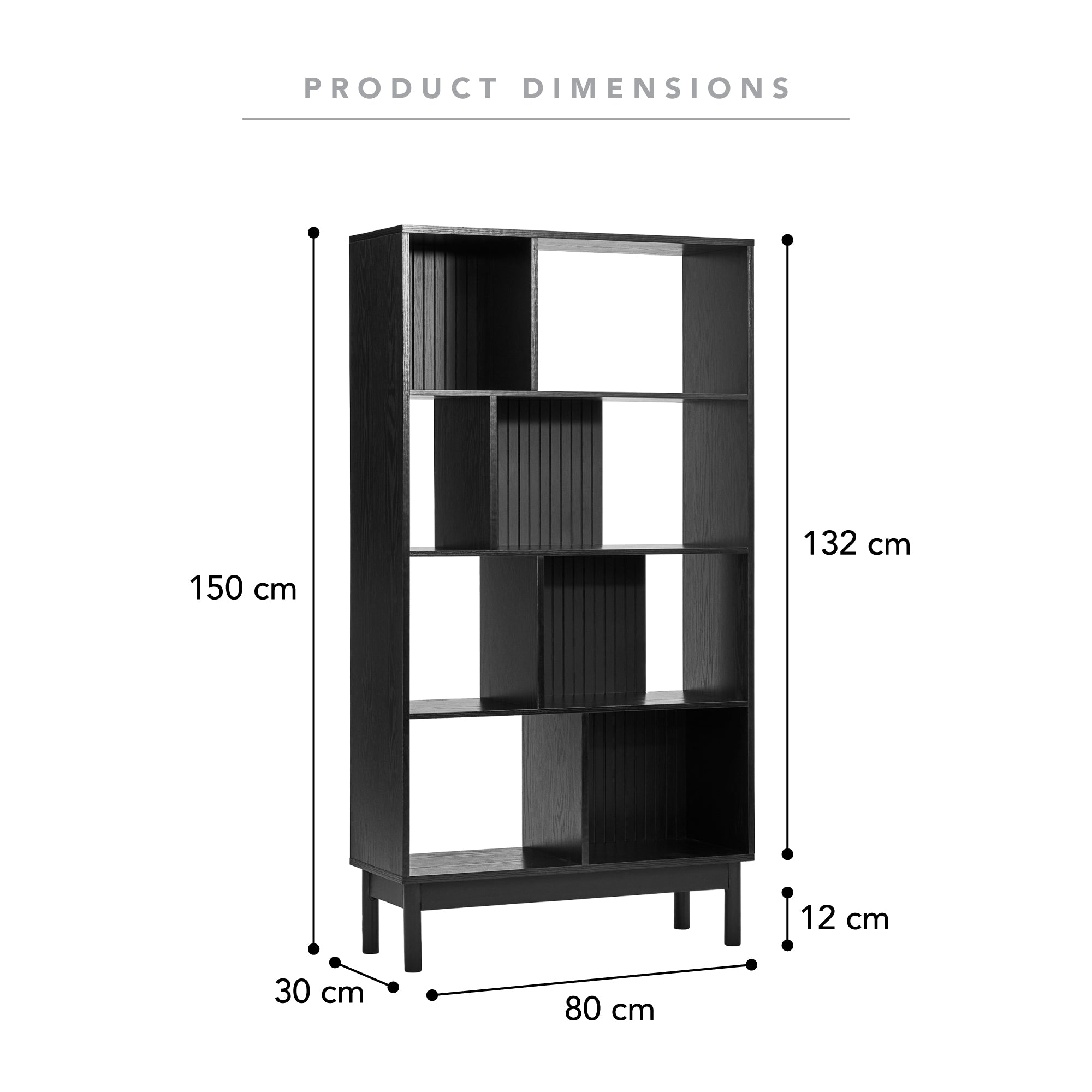 Apia 80cm Bookshelf