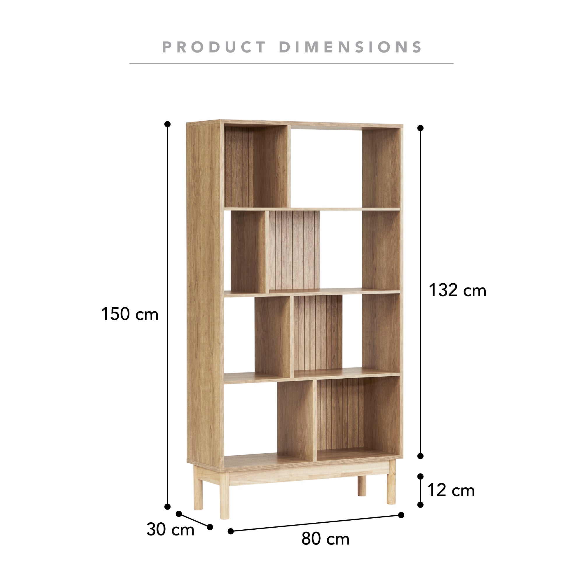 Apia 80cm Bookshelf