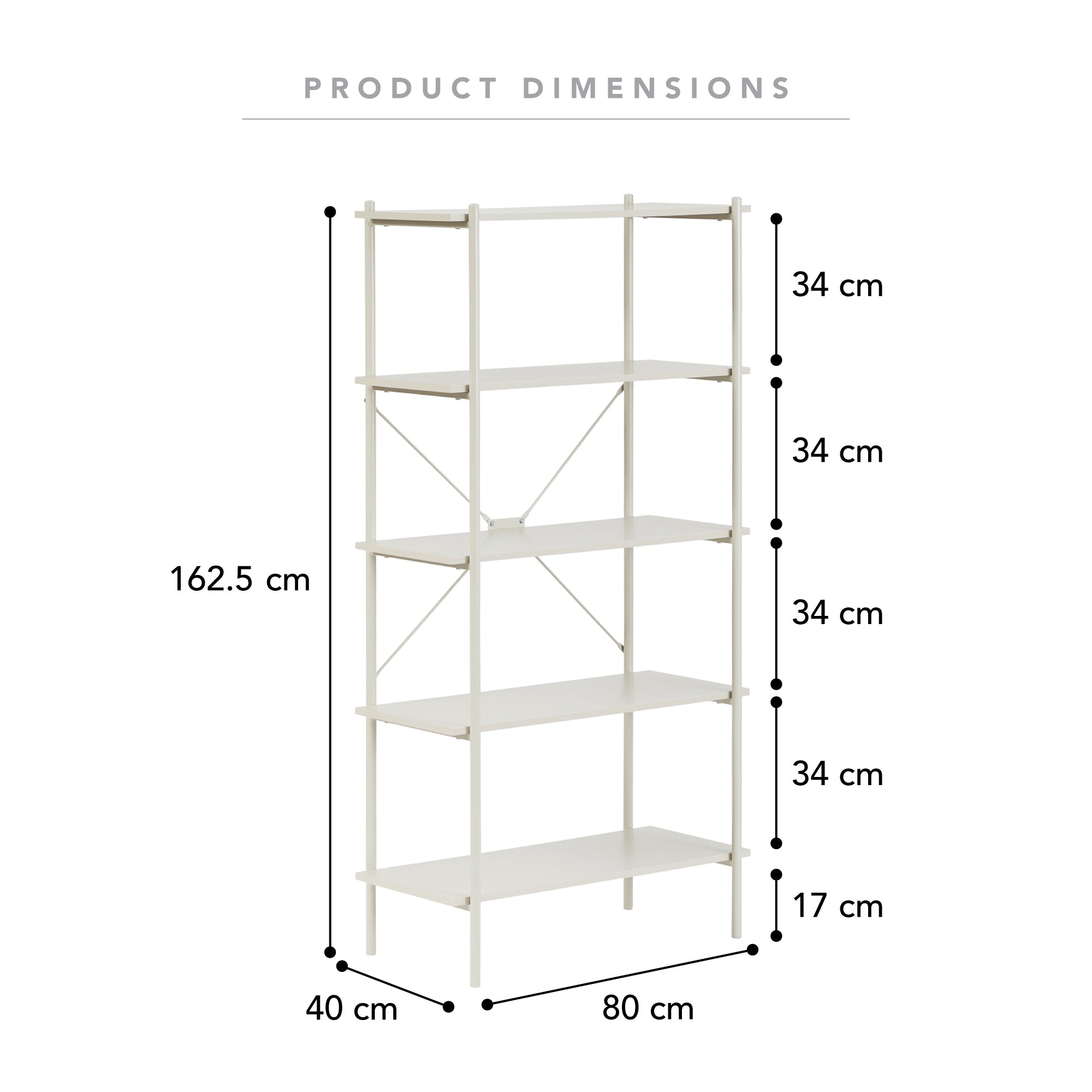 Carmel Shelving Unit - 5 Tier