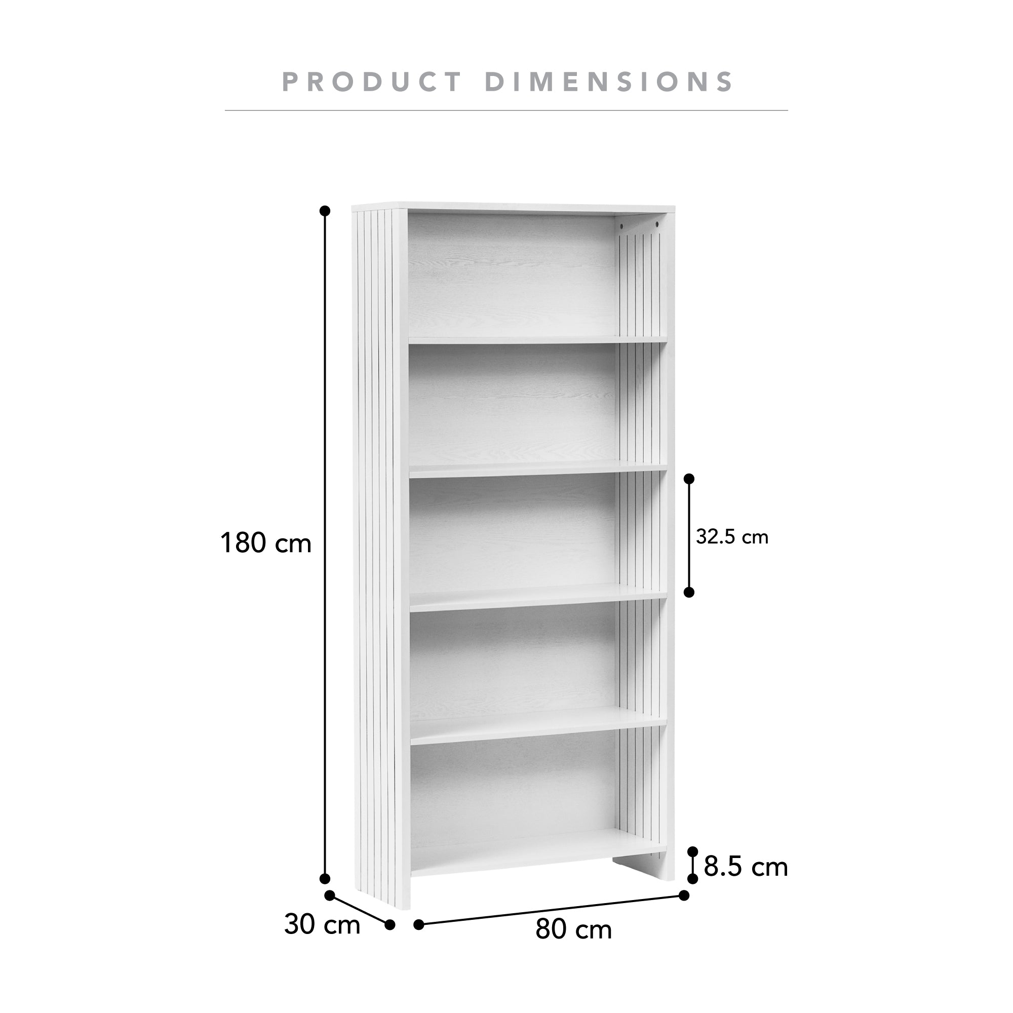 Harper 5 Tier Bookshelf