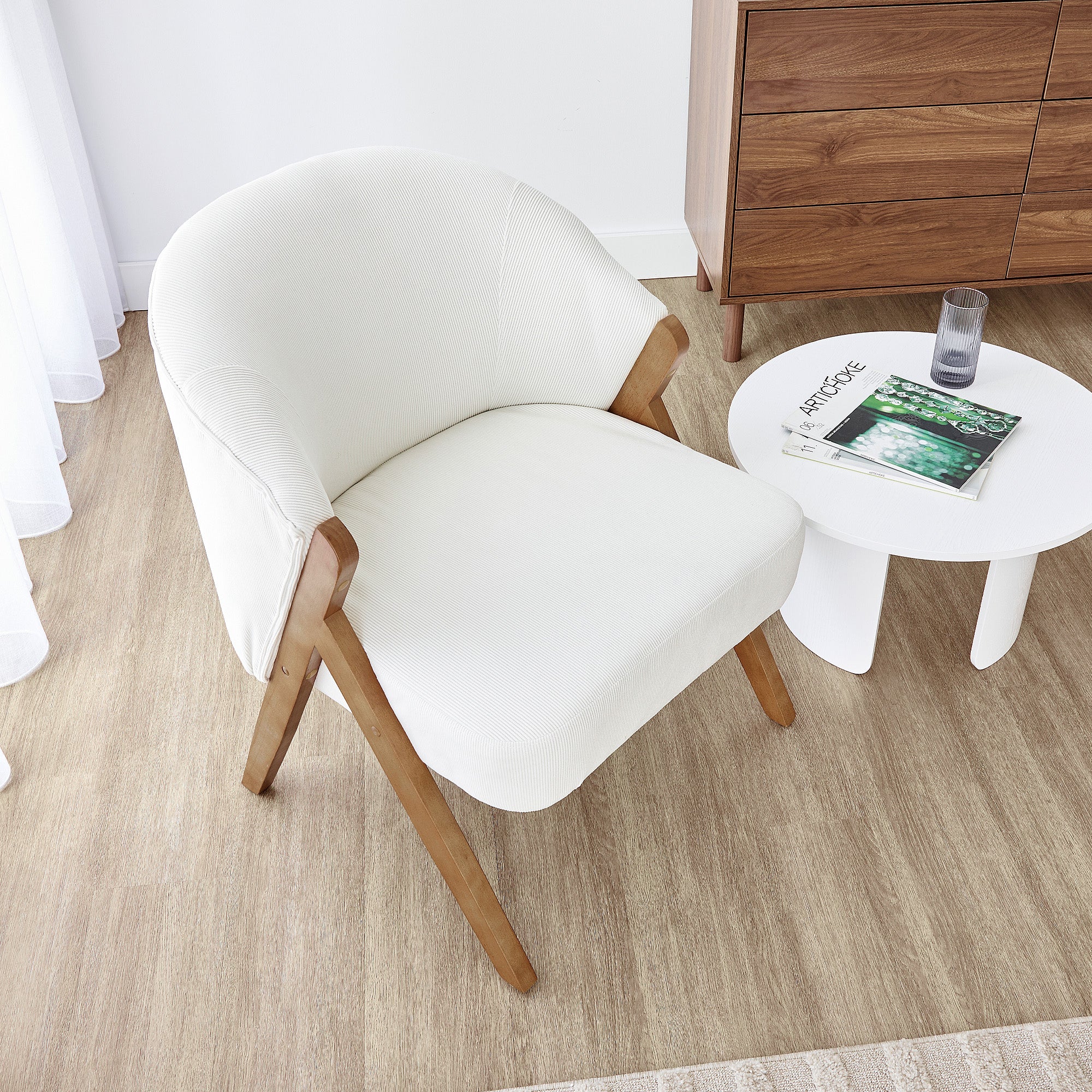 Remy Accent Chair White