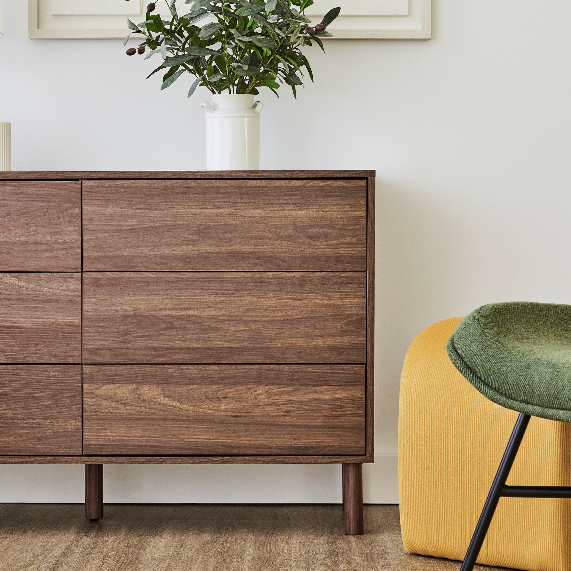 Norquay 120cm Chest of 6 Drawers Walnut