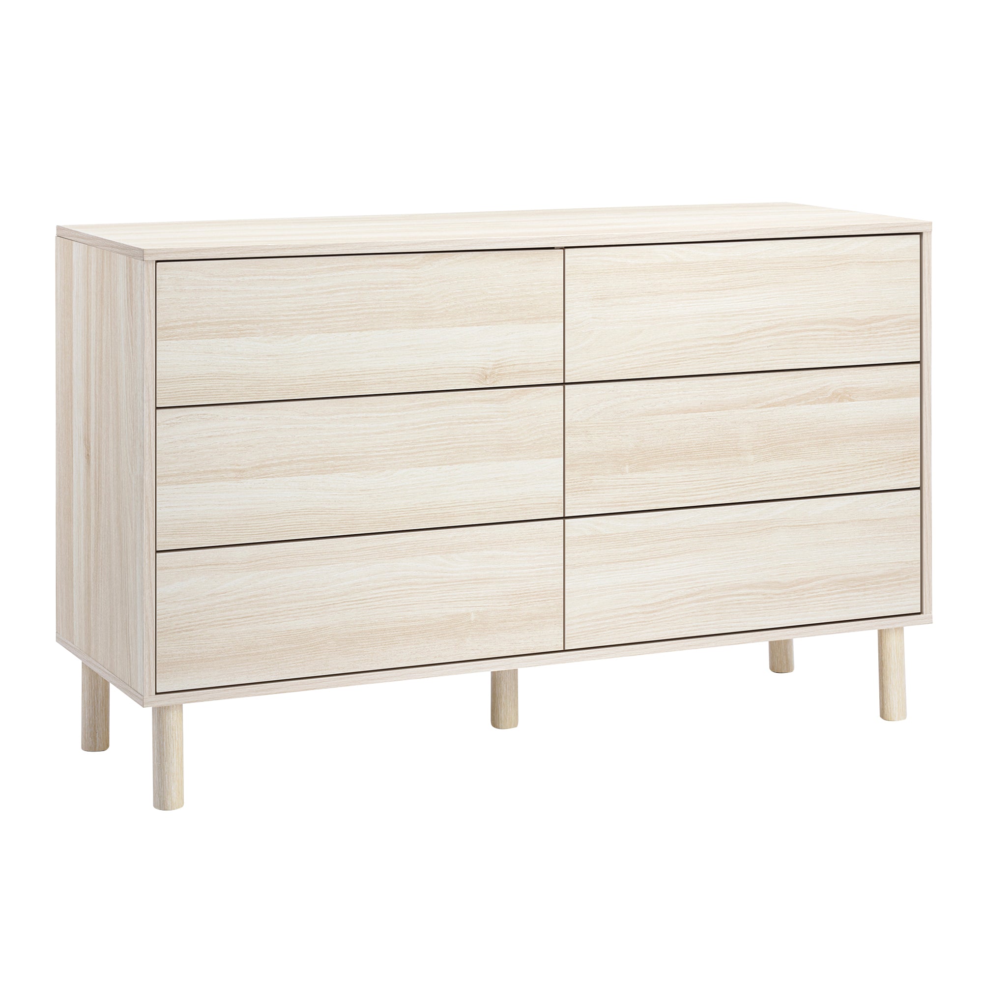 Norquay 120cm Chest of 6 Drawers Light Oak