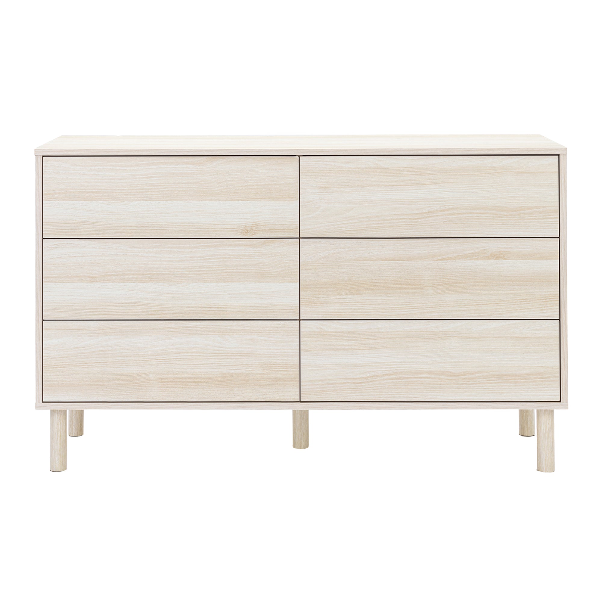 Norquay 120cm Chest of 6 Drawers Light Oak