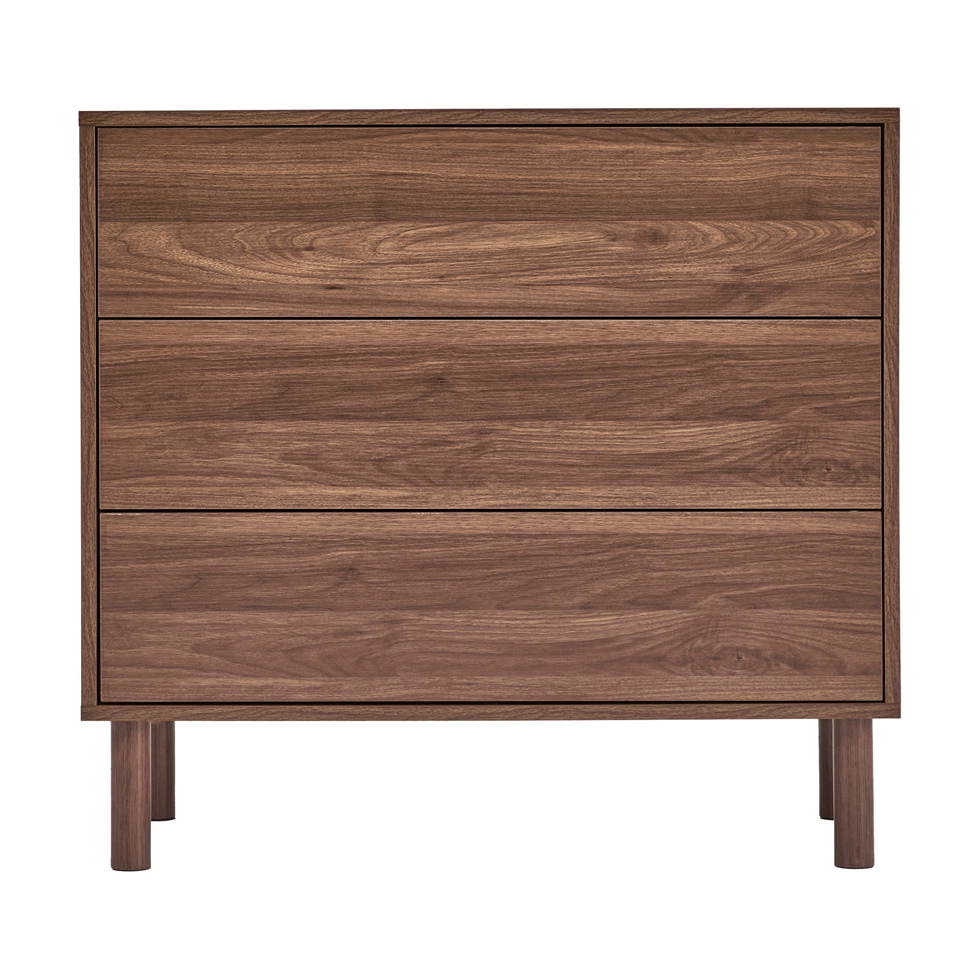 Norquay 80cm Chest of 3 Drawers Walnut