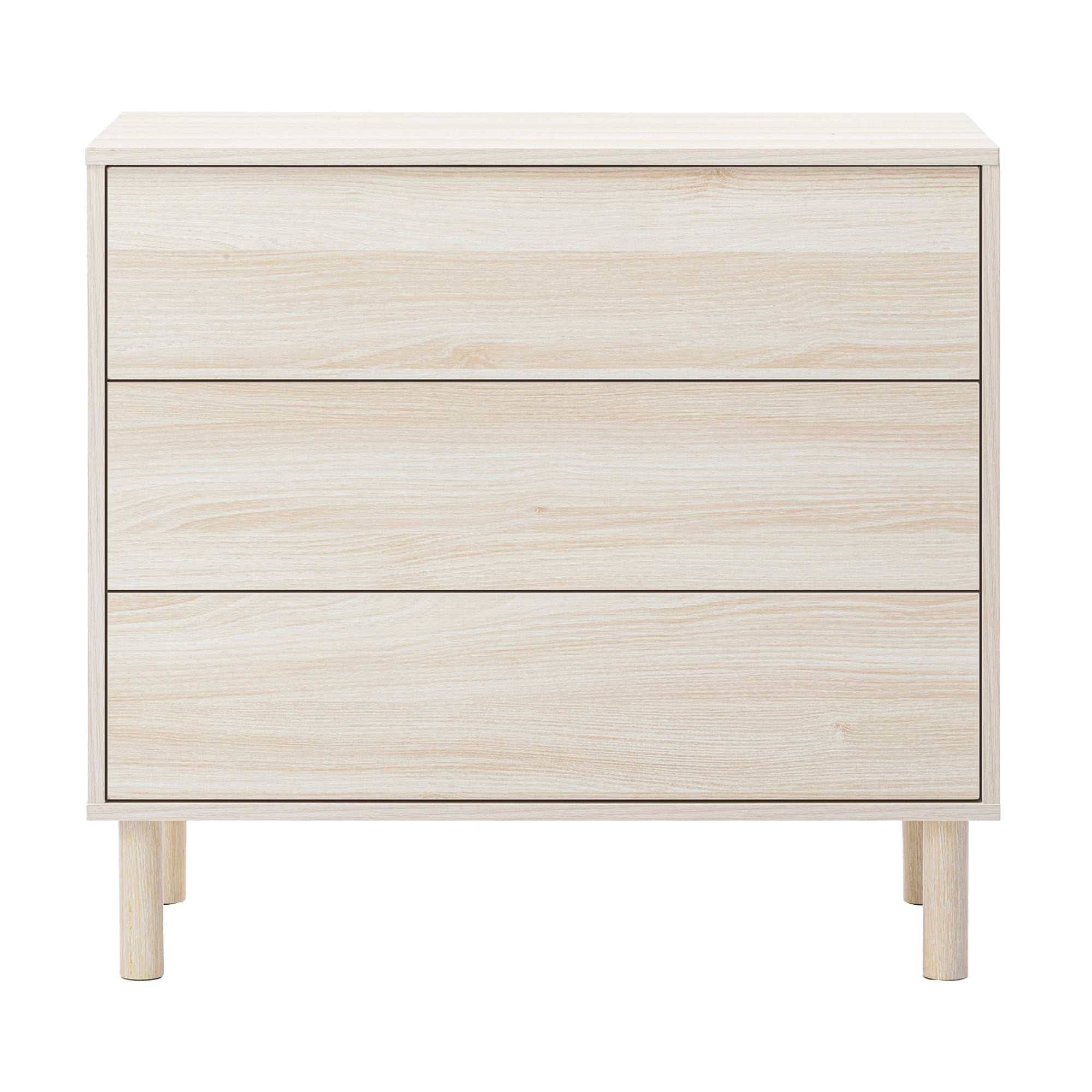 Norquay 80cm Chest of 3 Drawers Light Oak