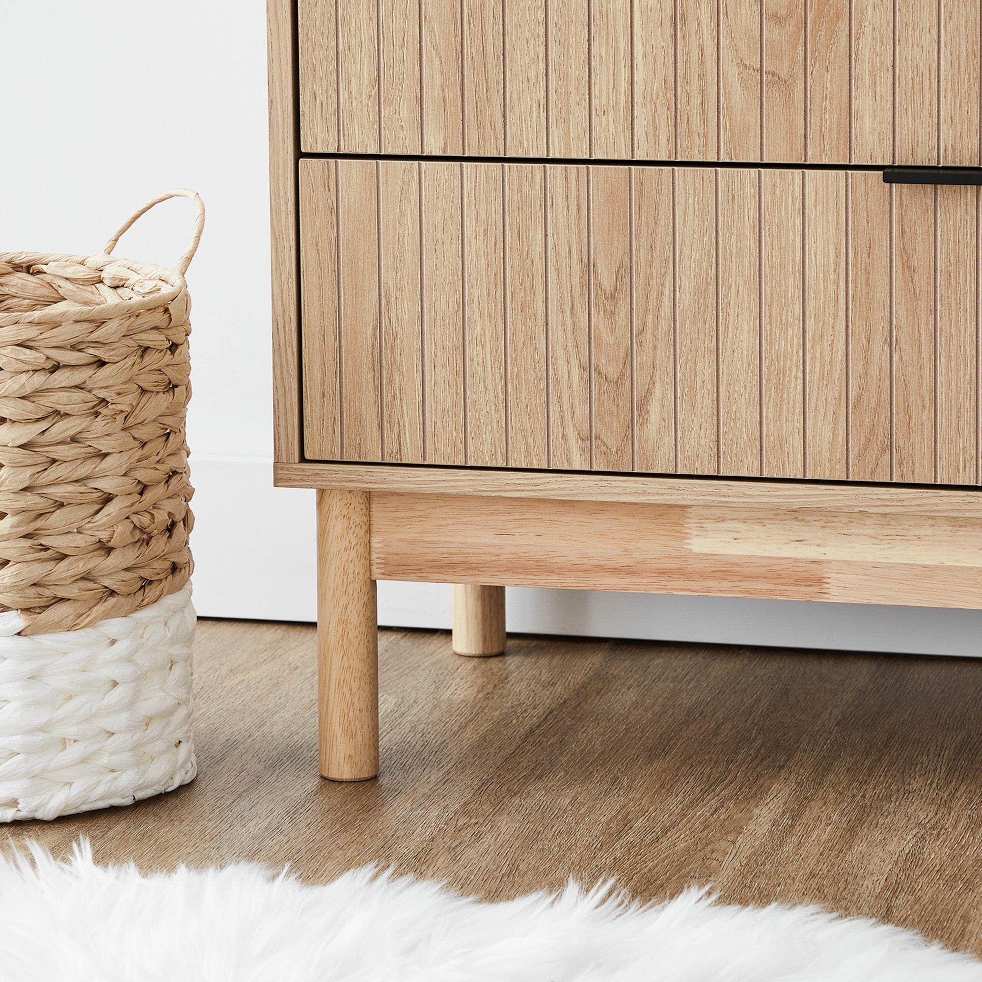 Apia 80cm Chest of 3 Drawers Natural