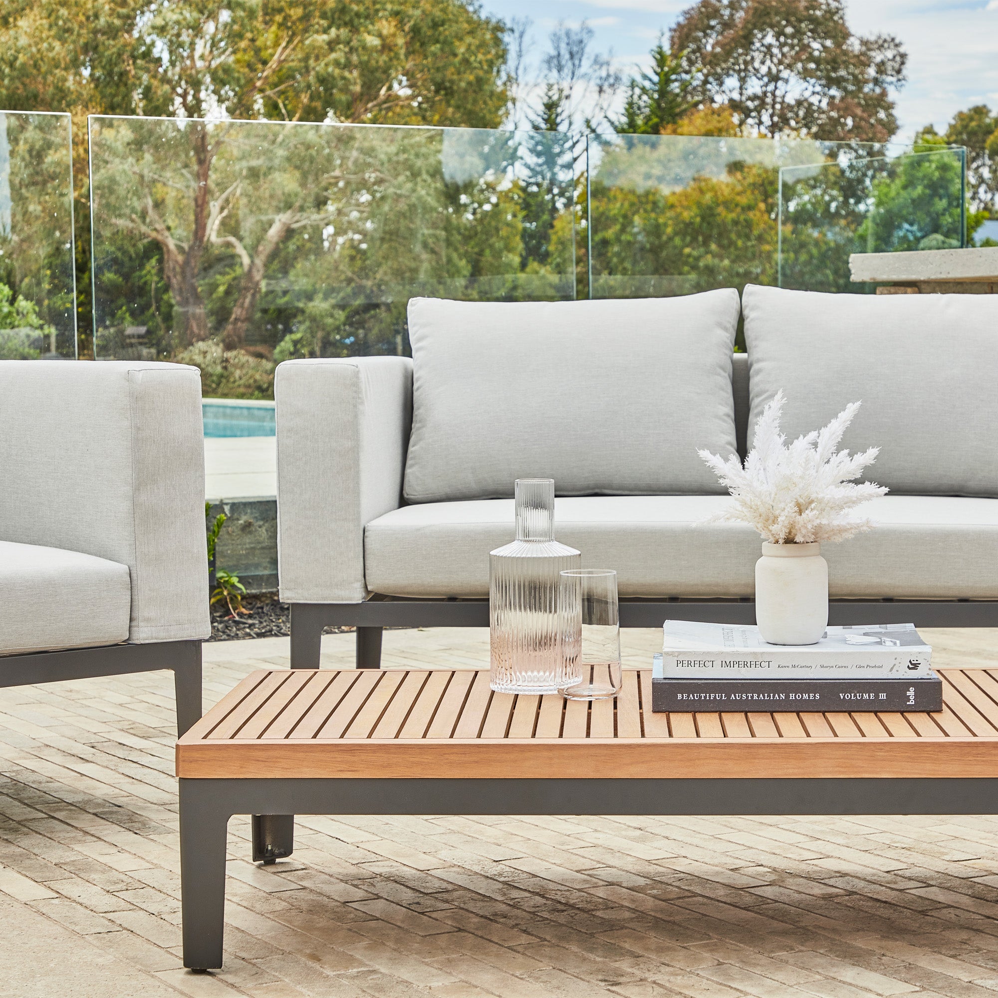 Aruba 4-piece Outdoor Conversation Set Grey