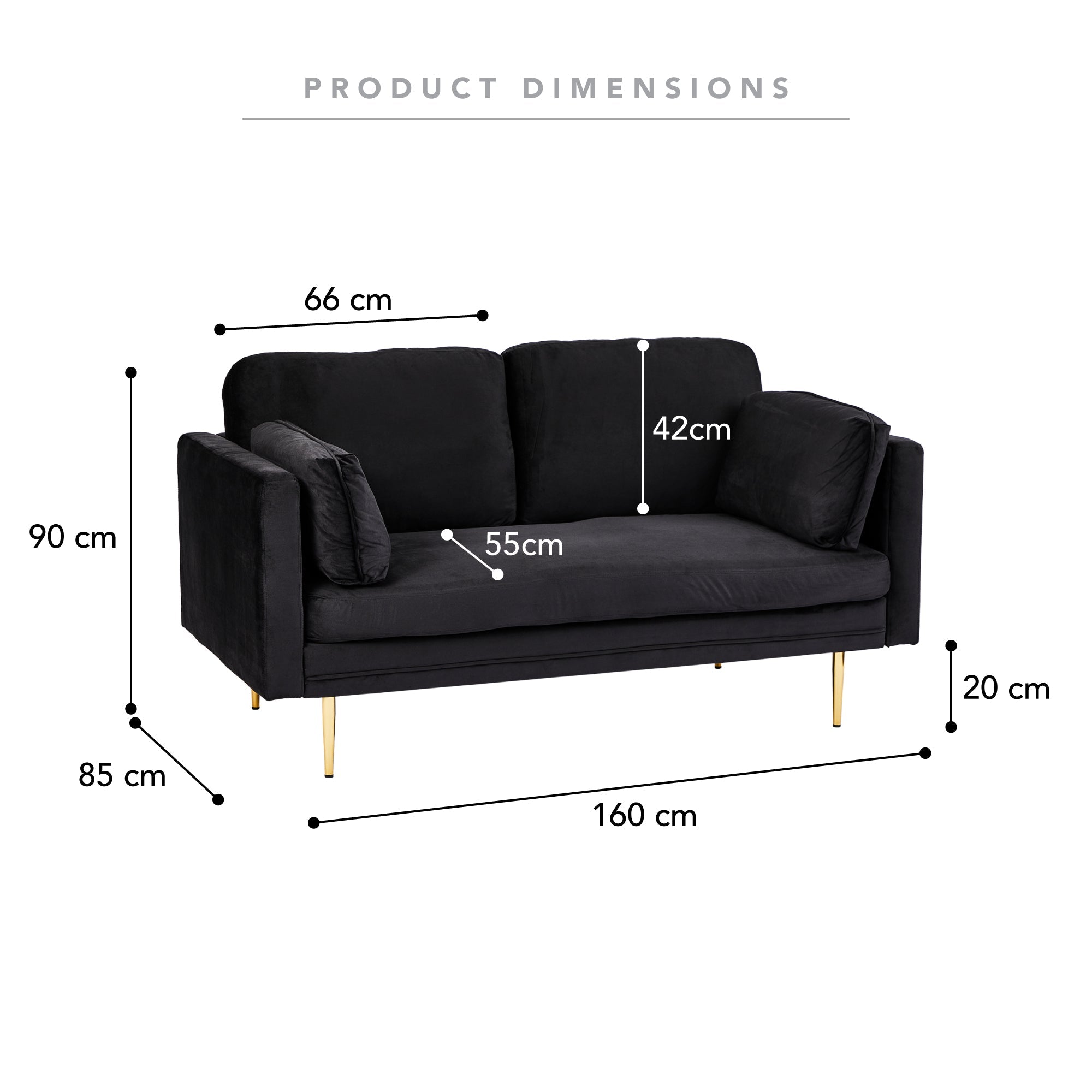 Corteze Sofa Black