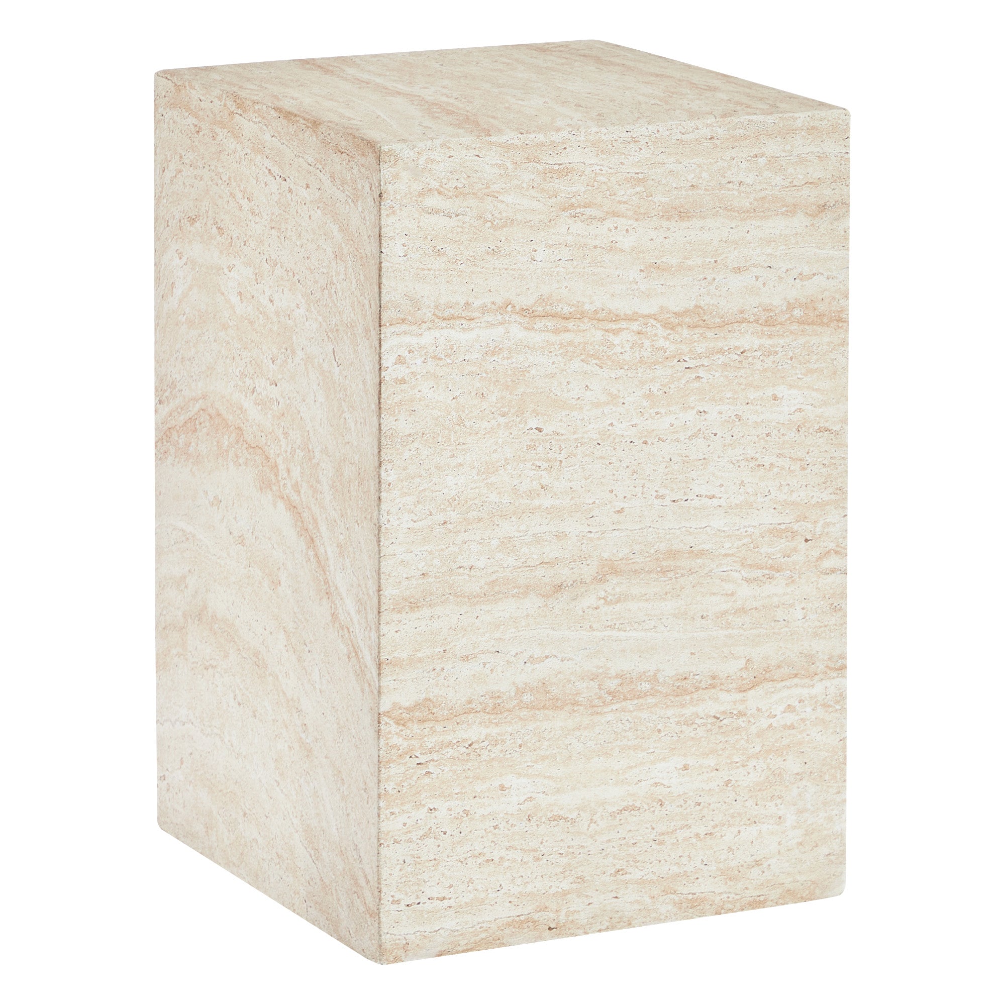 Isabella 70cm Travertine Look Plinth