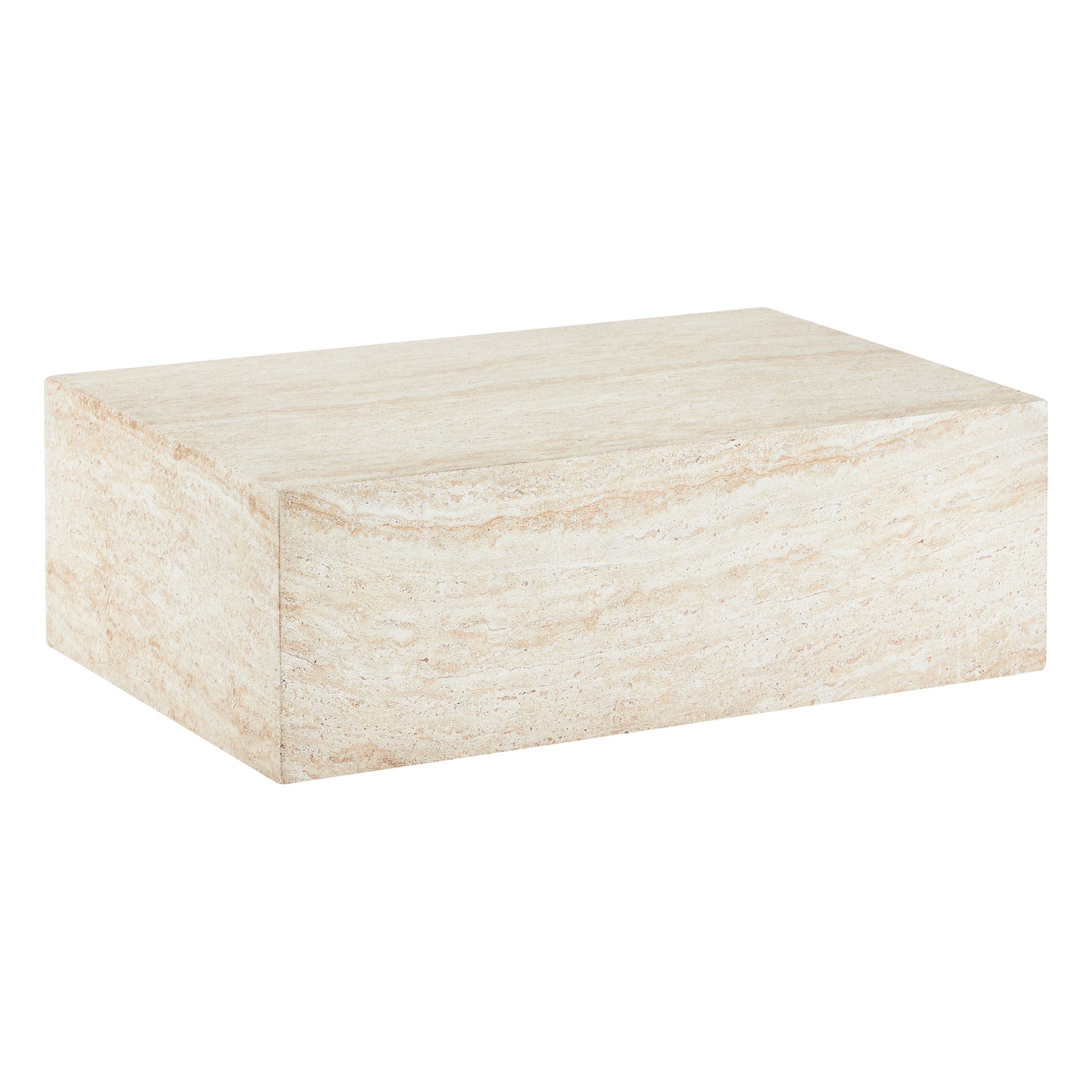 Isla 90cm Travertine Look Coffee Table