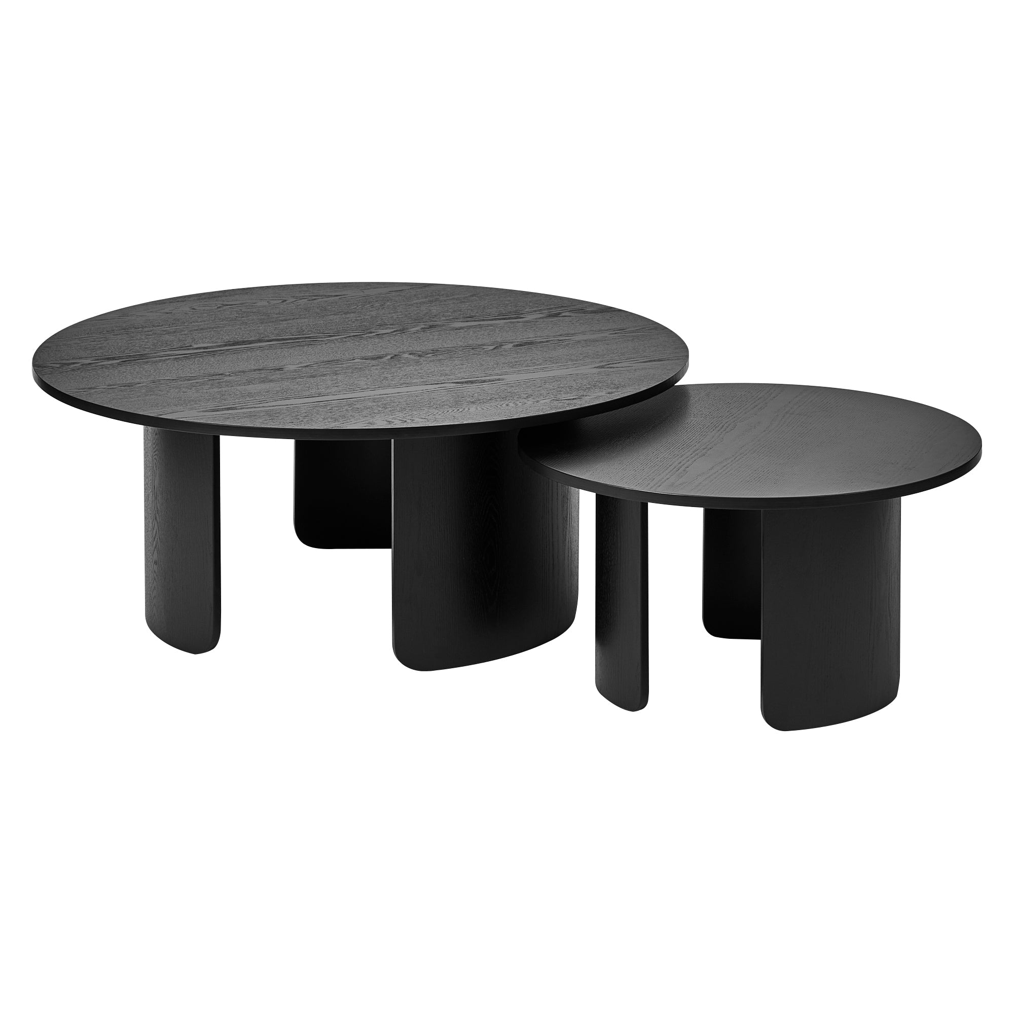 Taupo Coffee Tables Set of 2 Curved Legs