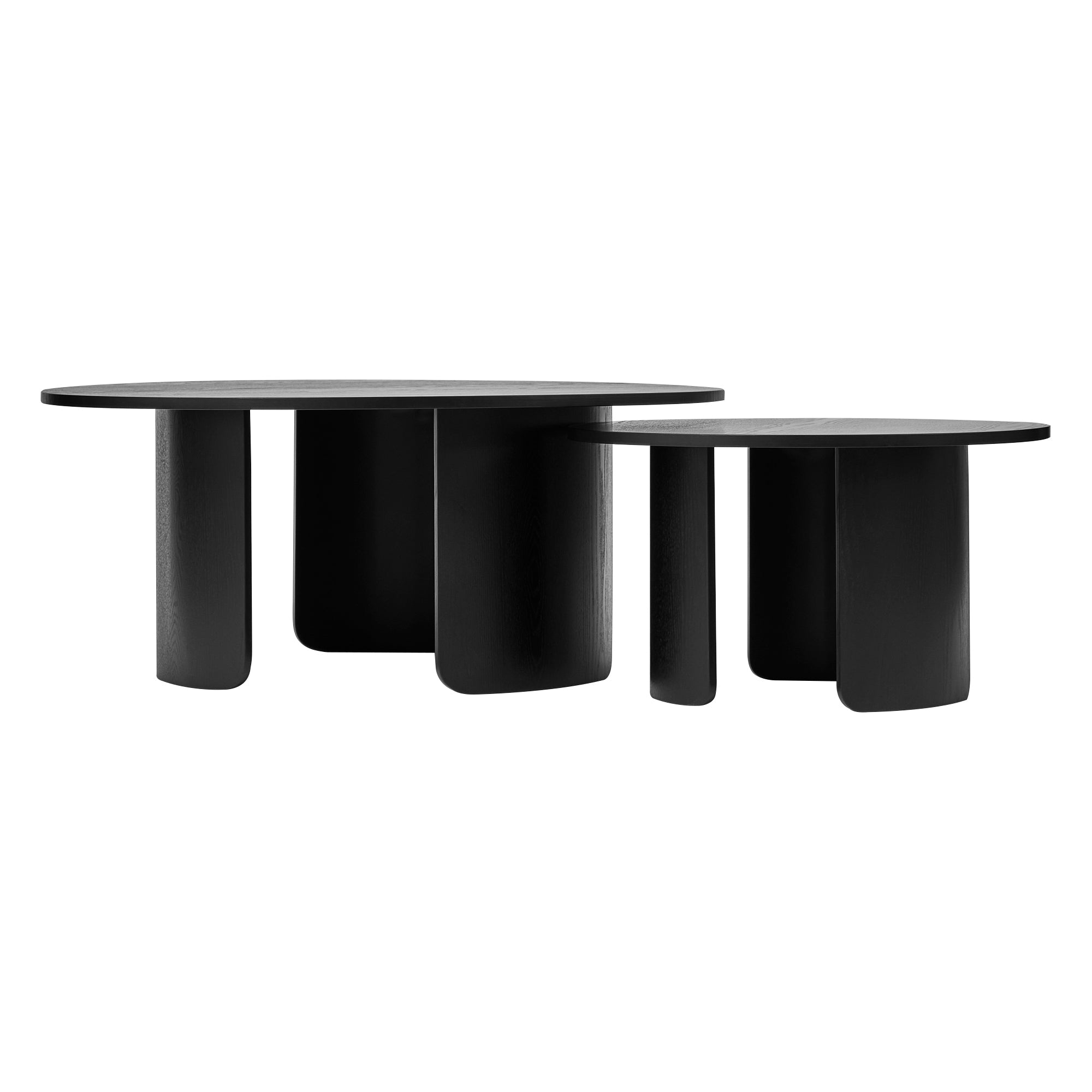 Taupo Coffee Tables Set of 2 Curved Legs